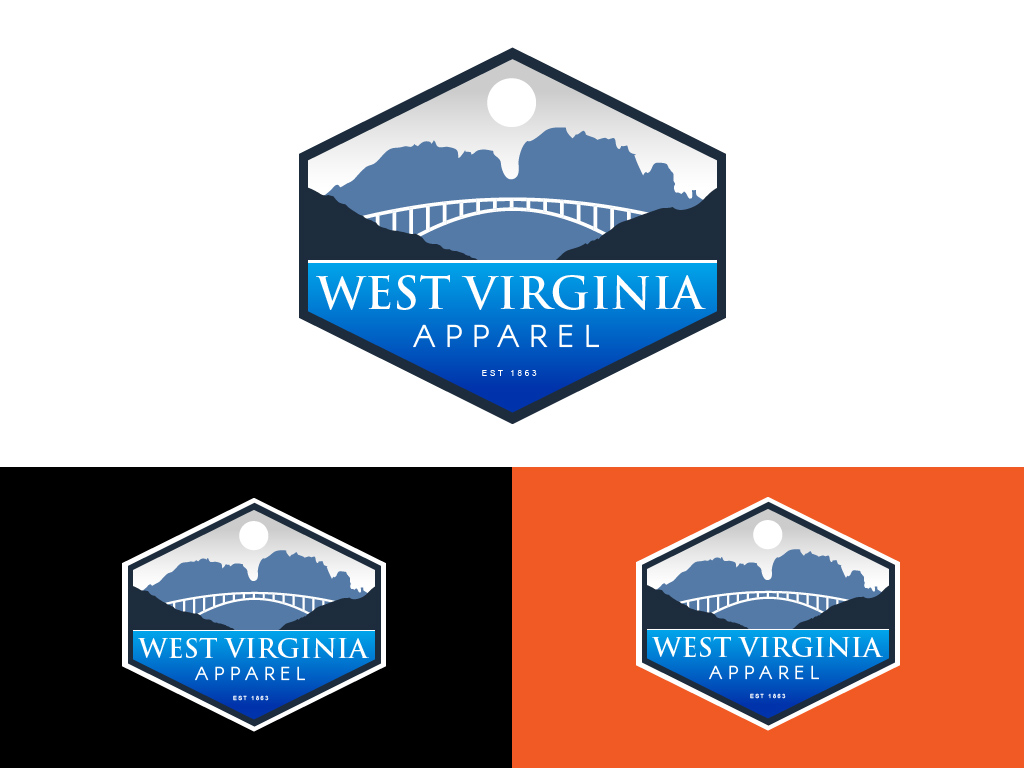 Logo Design by Justin E for West Virginia Apparel | Design #29404602