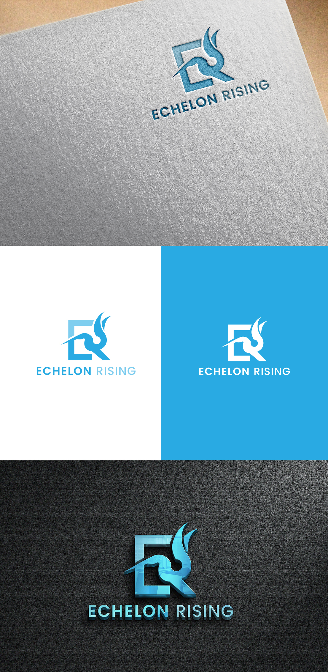 Logo Design by Sayma Fashion for Echelon Rising | Design #29431806