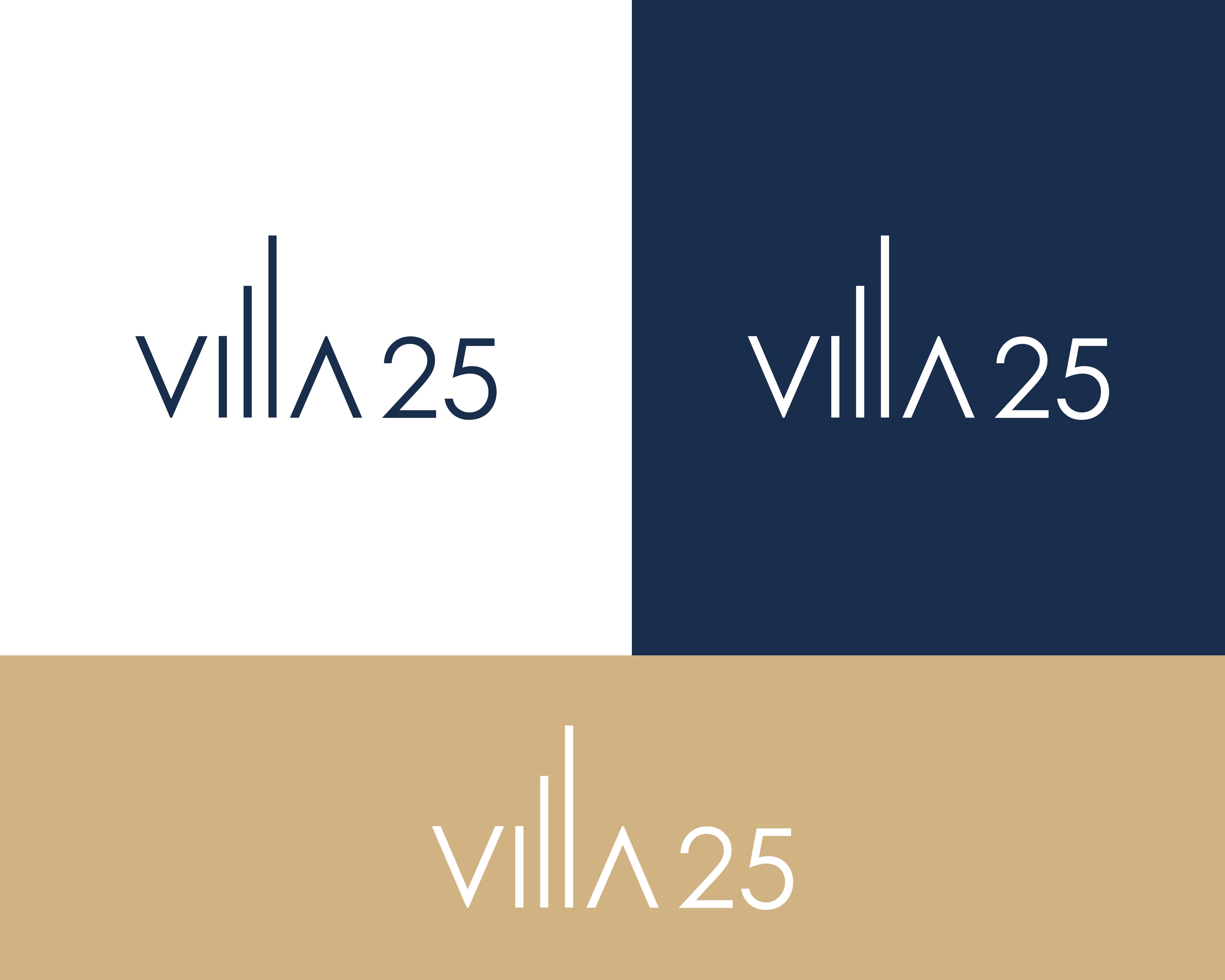 Logo Design by Sarah Graphic for Villa 25 Escapes SL | Design #29415278