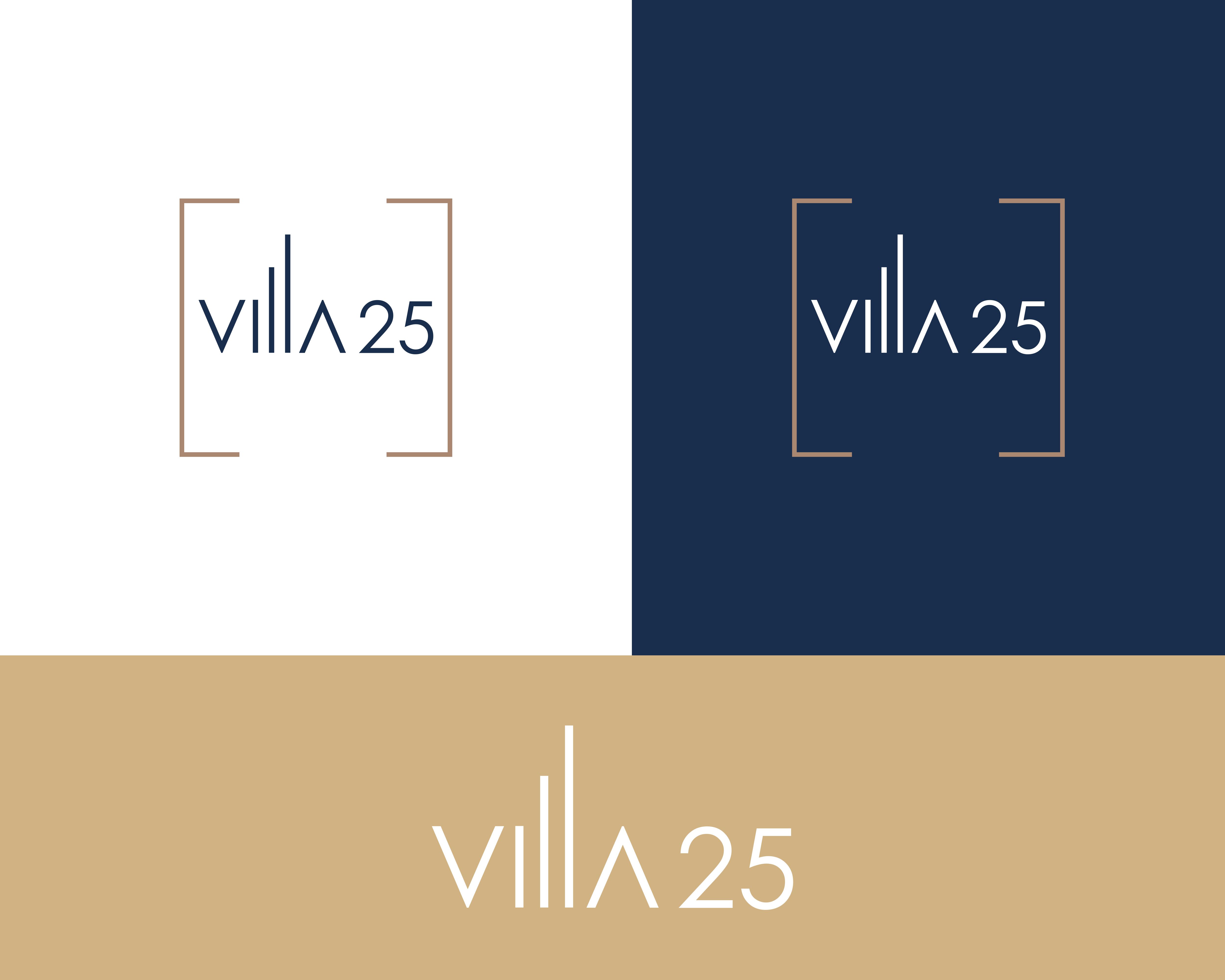 Logo Design by Sarah Graphic for Villa 25 Escapes SL | Design #29415282