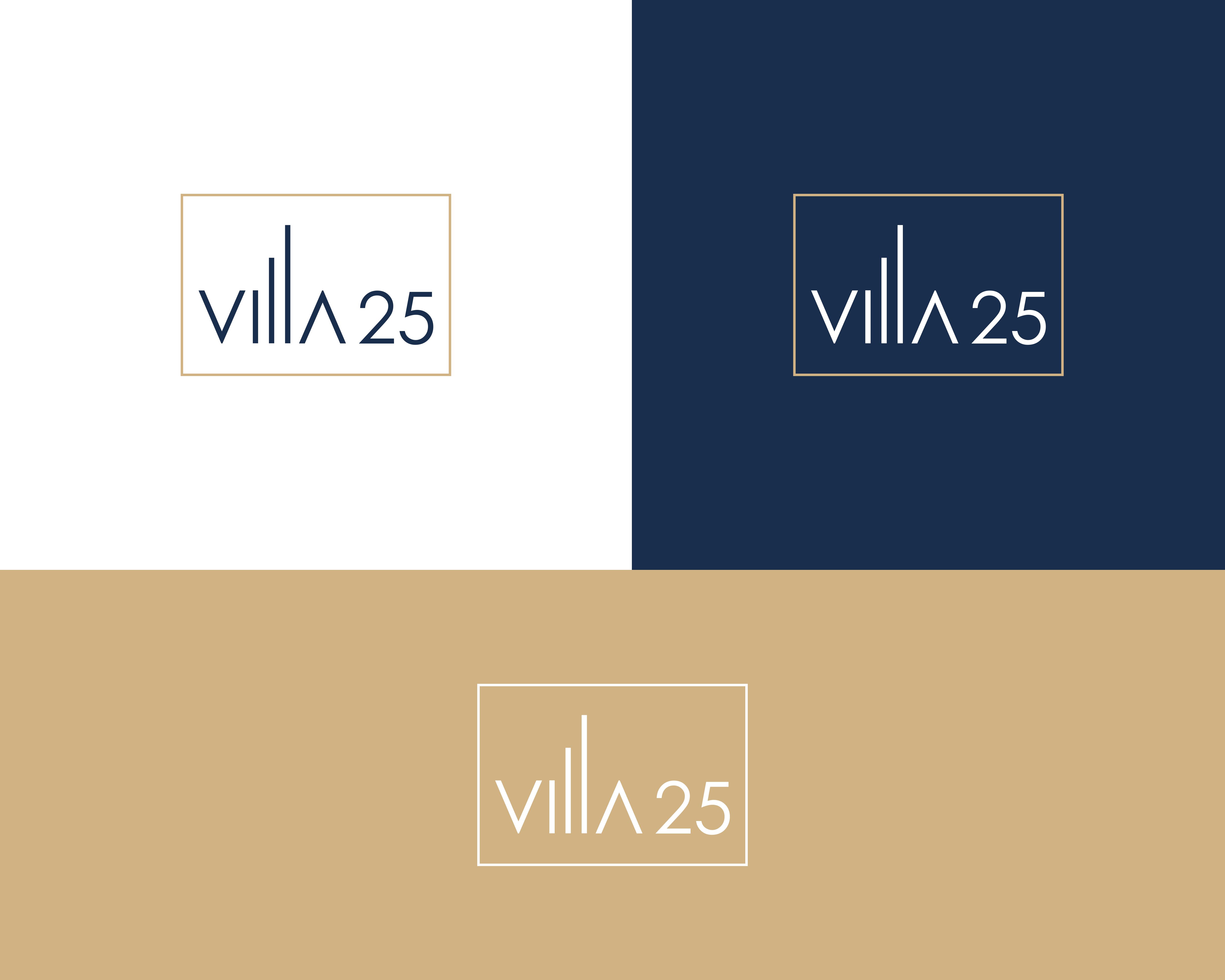 Logo Design by Sarah Graphic for Villa 25 Escapes SL | Design #29415298