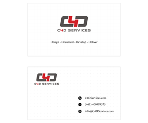 Business Card Design by Simple_design_1234 for C4D Services | Design: #29429763