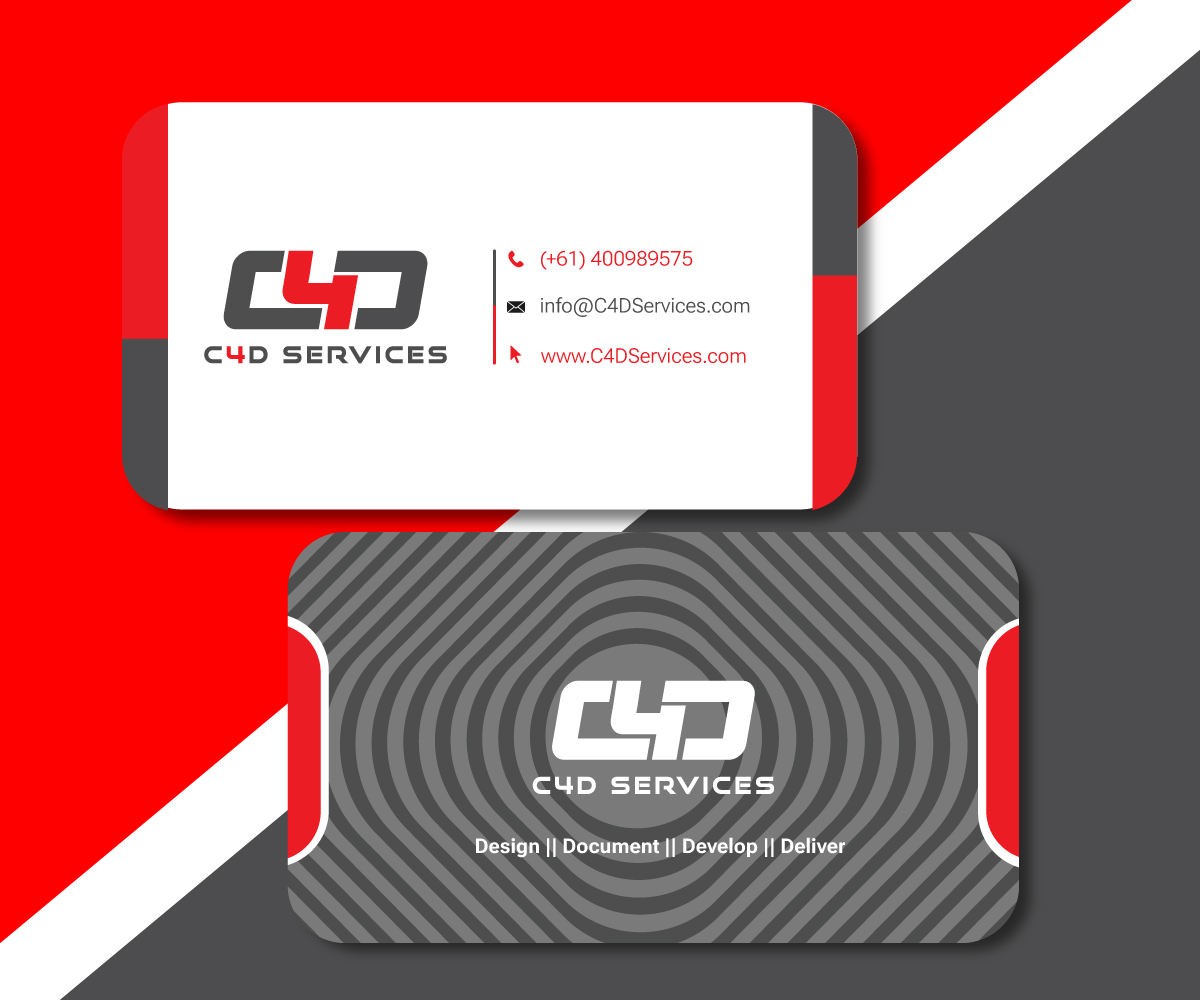 Business Card Design by NedalShaham for C4D Services | Design #29433737