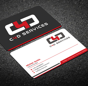 Visitenkarten-Design von Graphixpointt für C4D Services | Design: #29414114