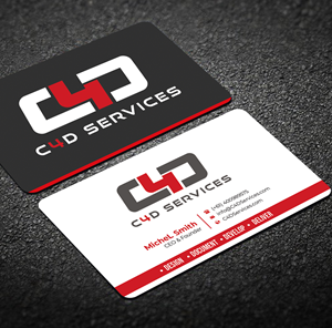 Visitenkarten-Design von Graphixpointt für C4D Services | Design: #29414116