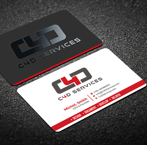 Business Card Design by Graphixpointt for C4D Services | Design: #29414118