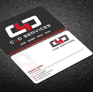Visitenkarten-Design von Graphixpointt für C4D Services | Design: #29414194
