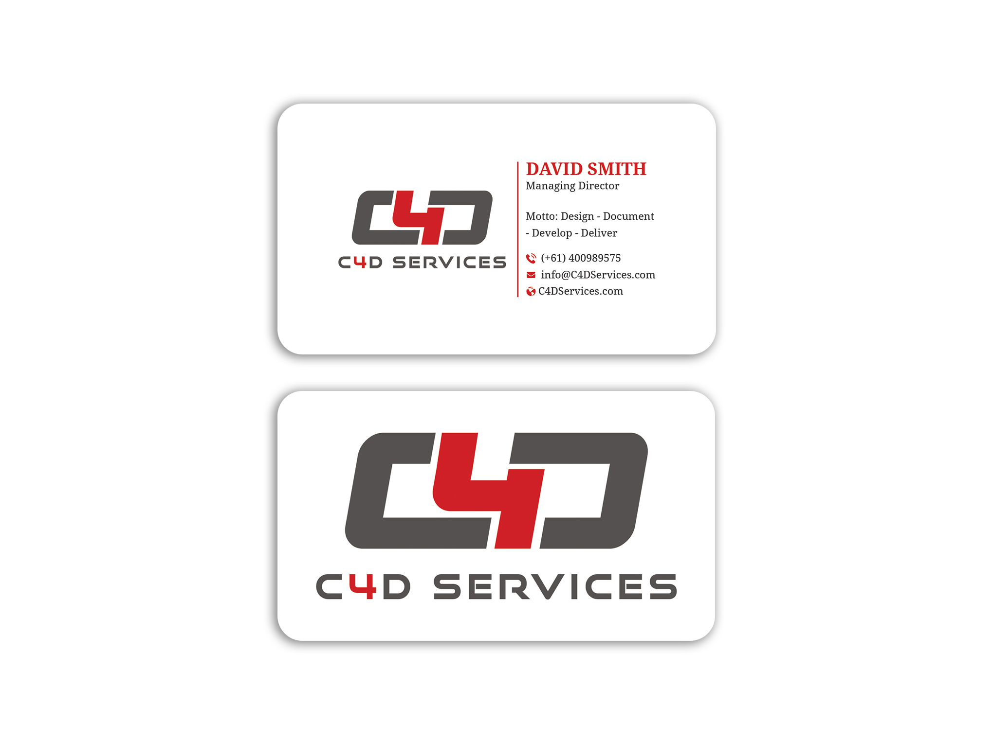 Business Card Design by Expert Bappy for C4D Services | Design #29421337