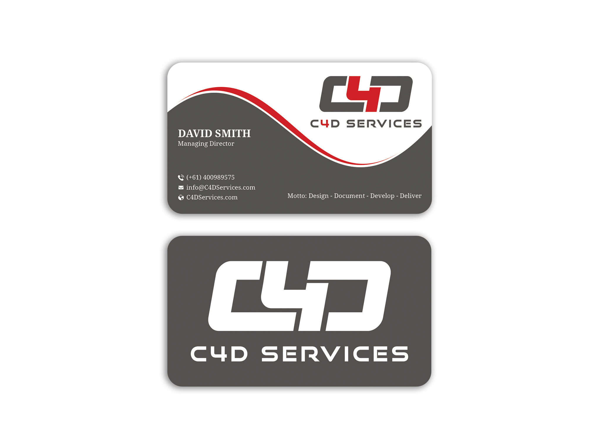 Business Card Design by Expert Bappy for C4D Services | Design #29421340
