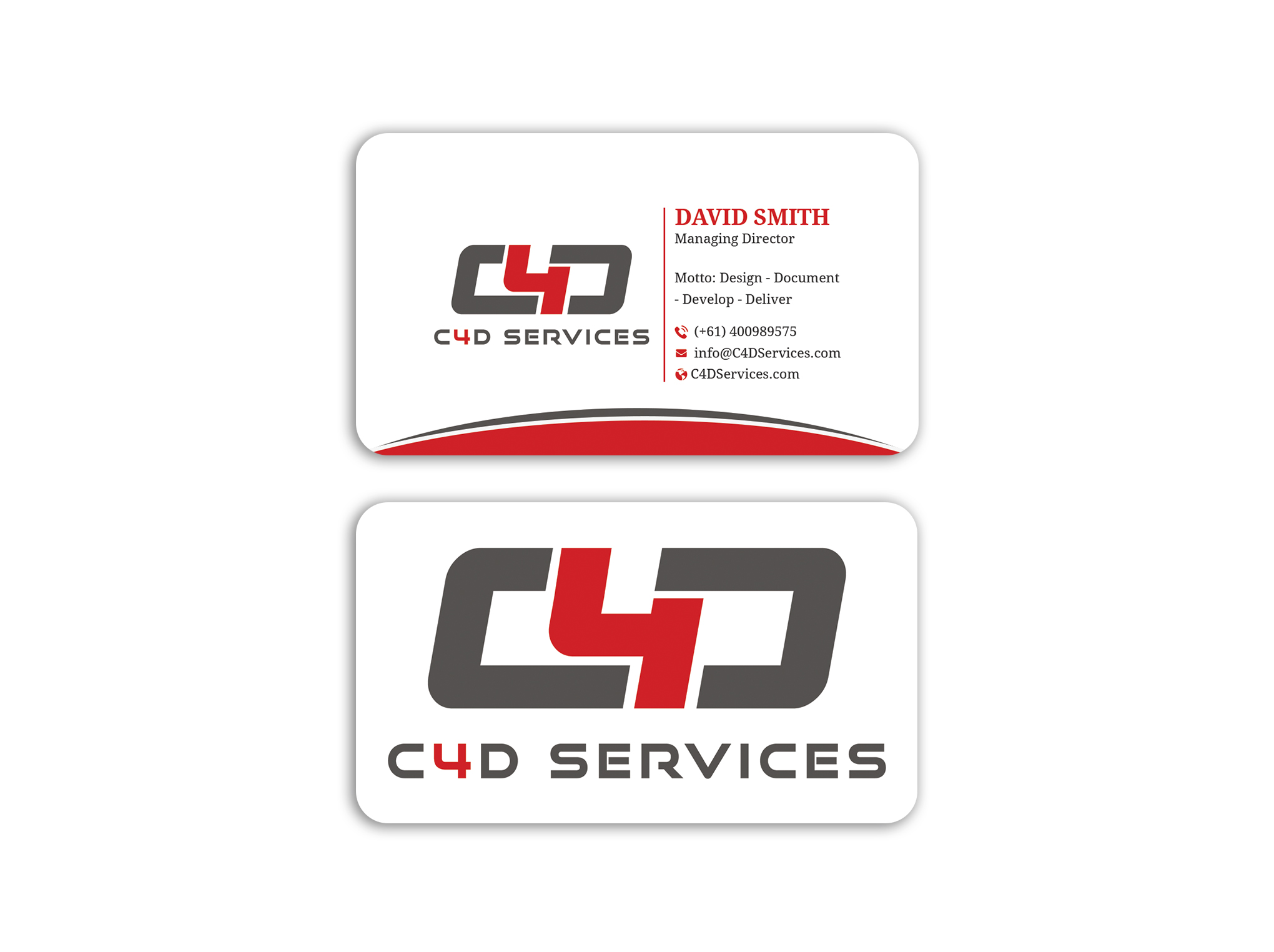 Design de Carte de Visite par Expert Bappy pour C4D Services | Design #29421343