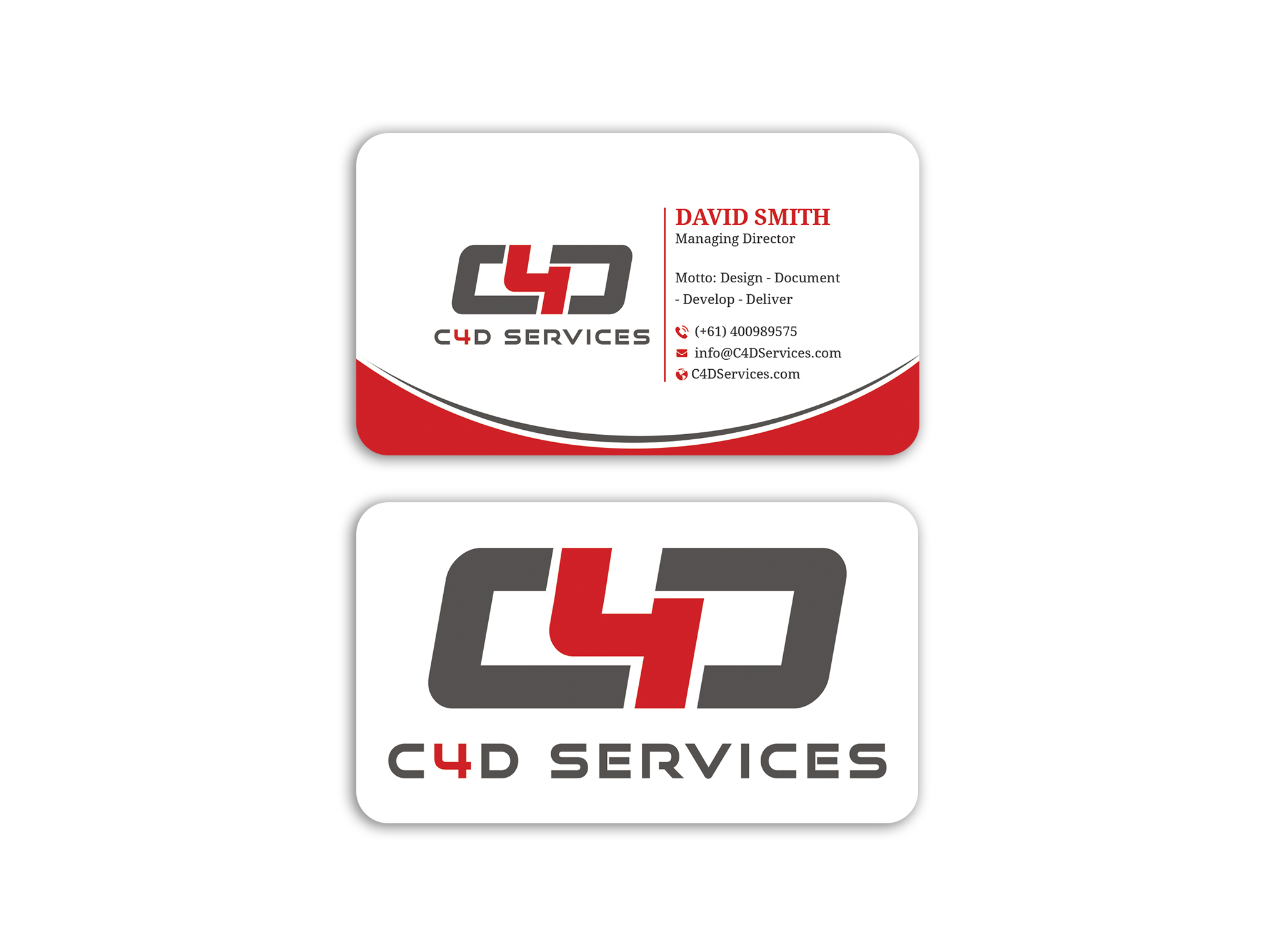 Business Card Design by Expert Bappy for C4D Services | Design #29421344