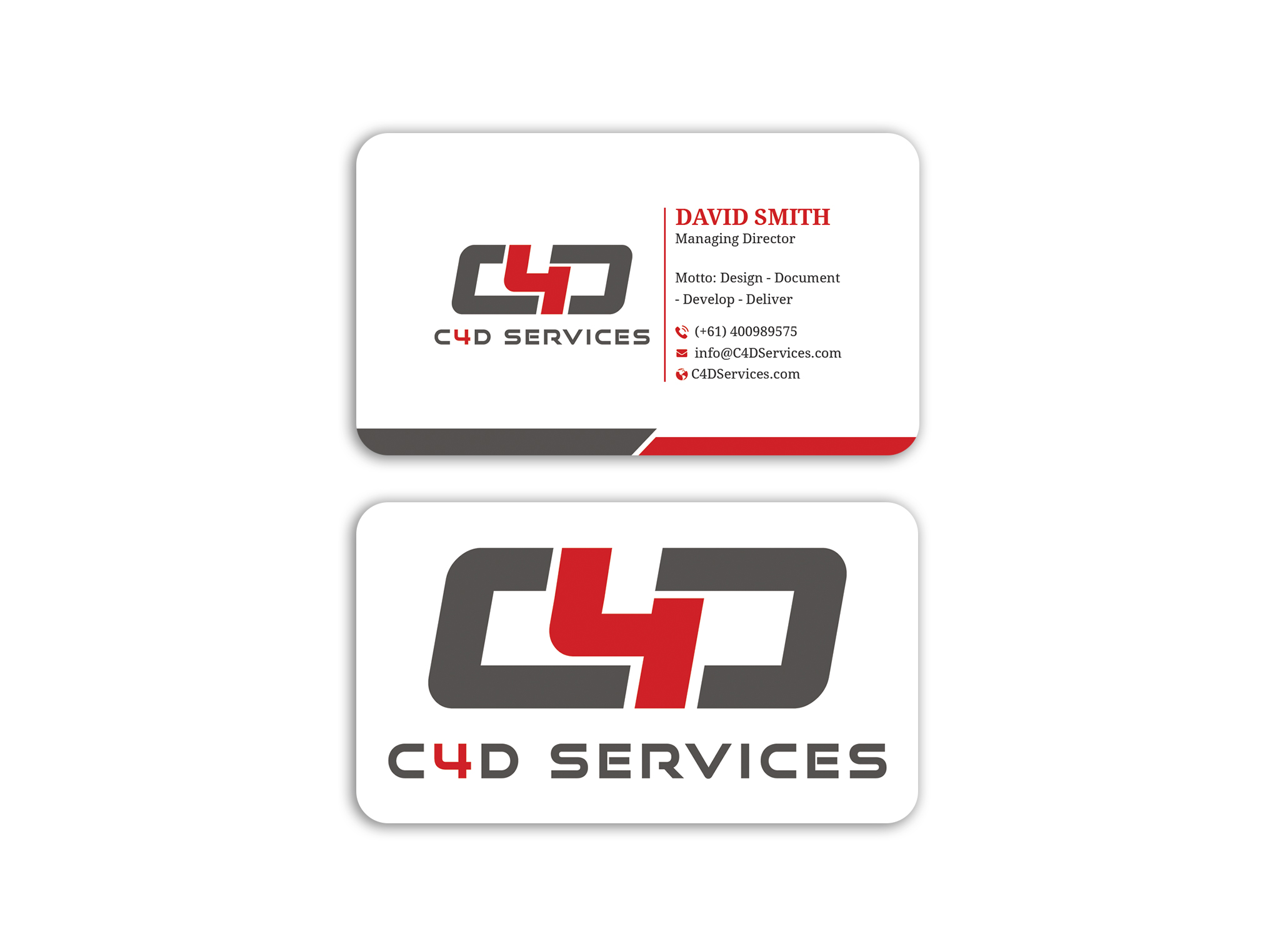 Business Card Design by Expert Bappy for C4D Services | Design #29421345