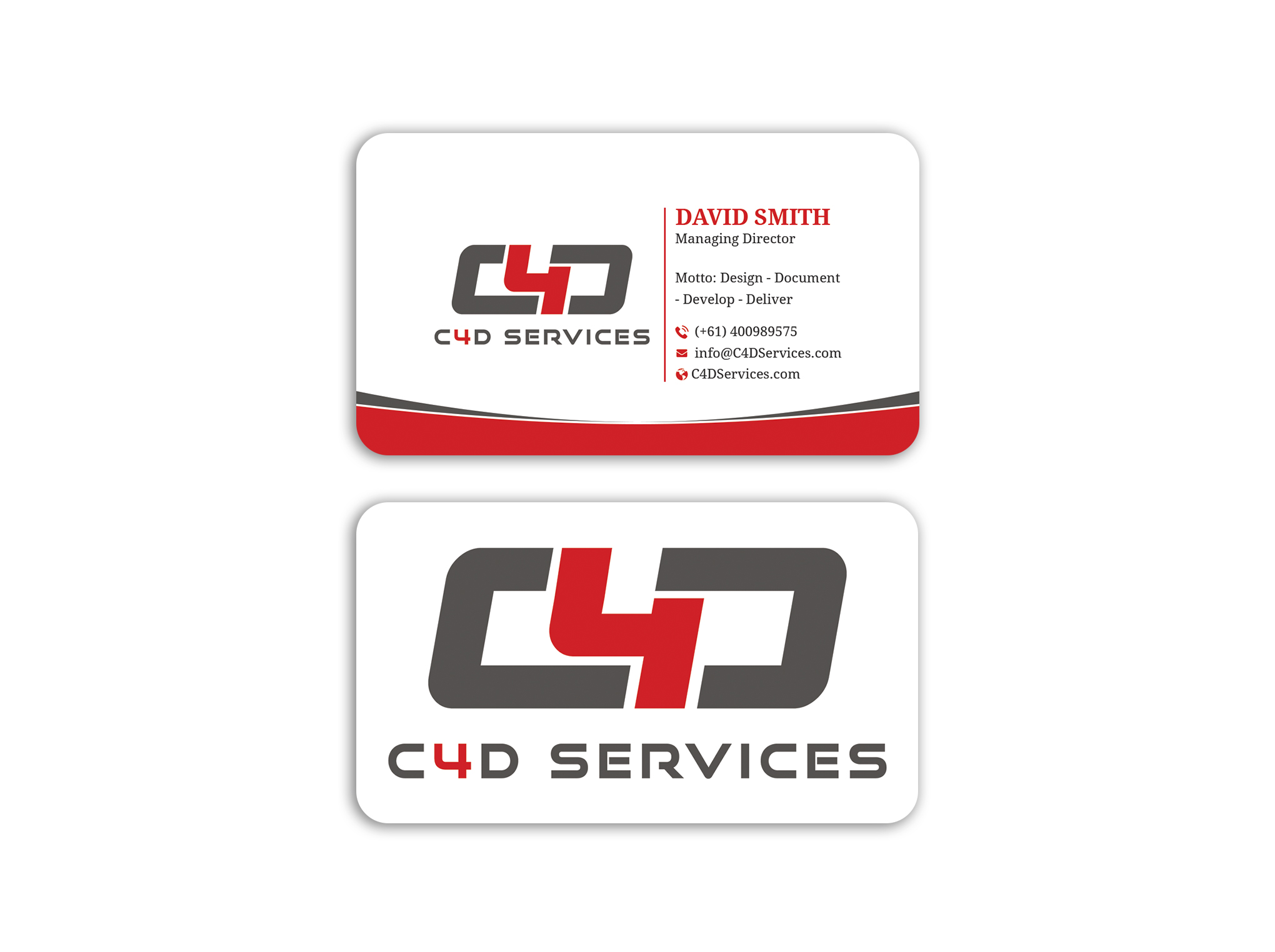 Design de Carte de Visite par Expert Bappy pour C4D Services | Design #29421347