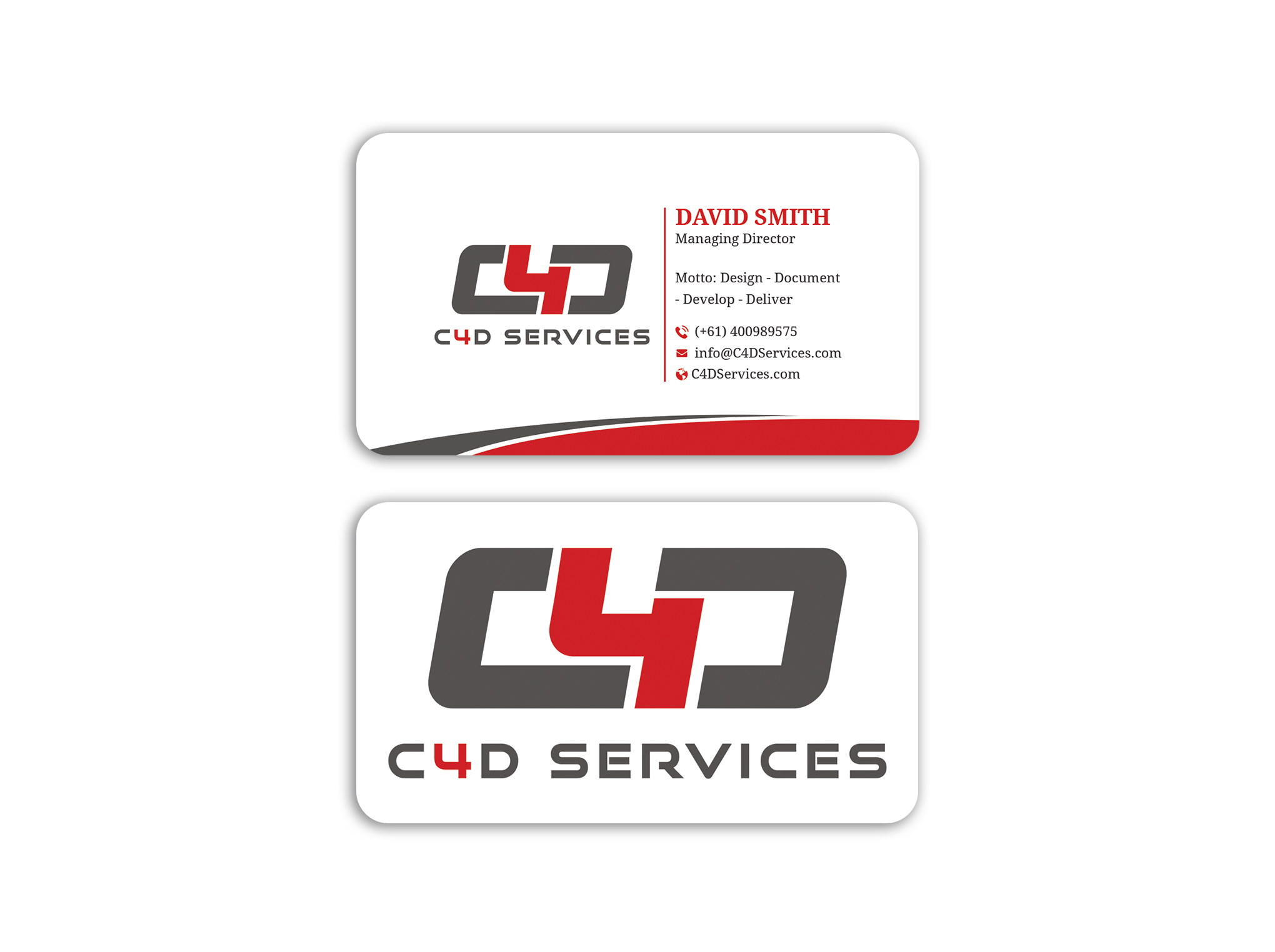 Business Card Design by Expert Bappy for C4D Services | Design #29421349
