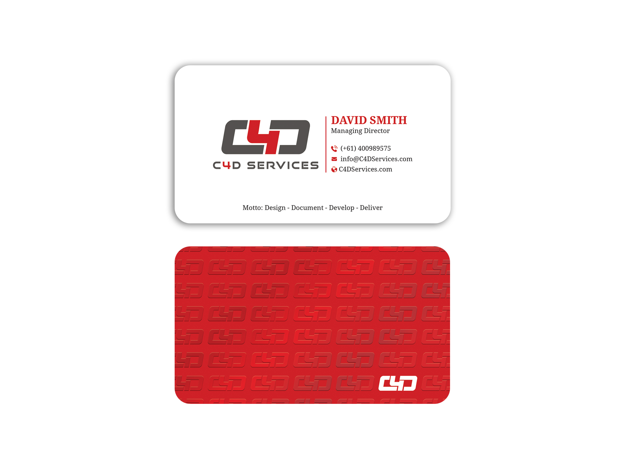 Visitenkarten-Design von Expert Bappy für C4D Services | Design #29428347