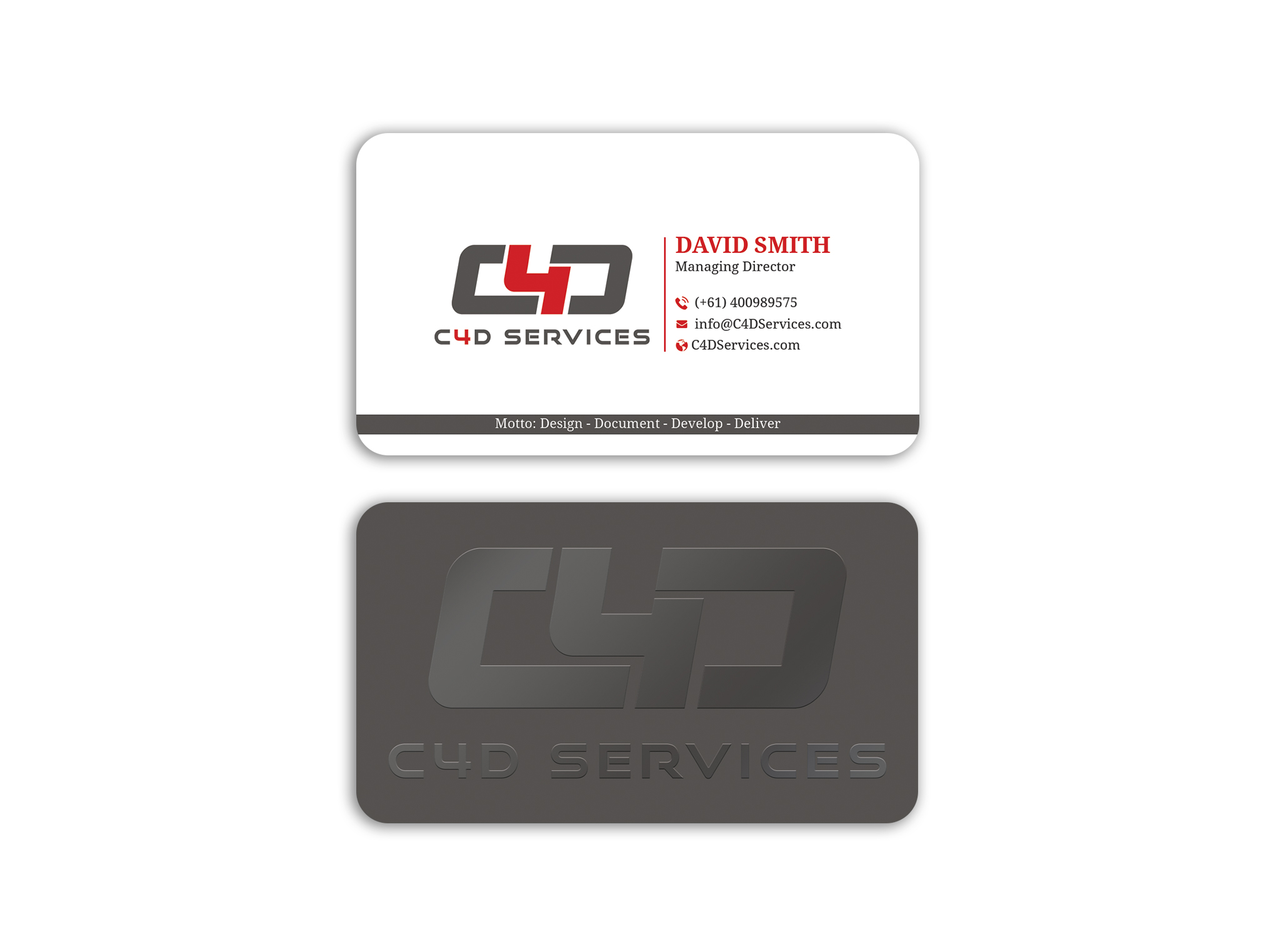 Business Card Design by Expert Bappy for C4D Services | Design #29428349