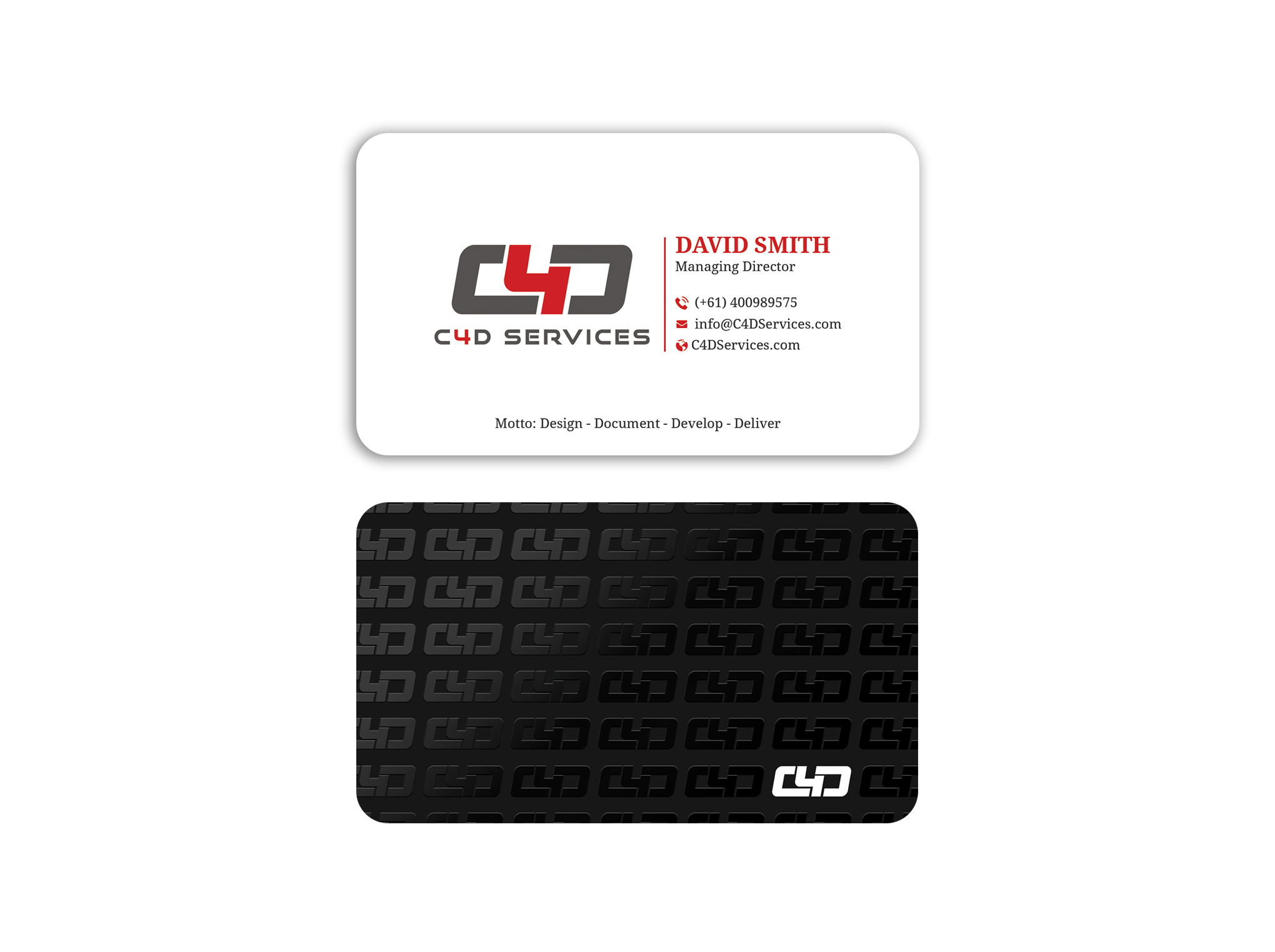 Business Card Design by Expert Bappy for C4D Services | Design #29428351