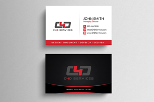 Business Card Design by  Artman for C4D Services | Design: #29415044