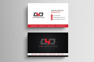 Business Card Design by  Artman for C4D Services | Design: #29419085
