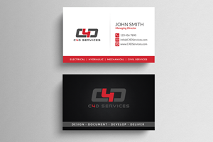Business Card Design by  Artman for C4D Services | Design: #29419086