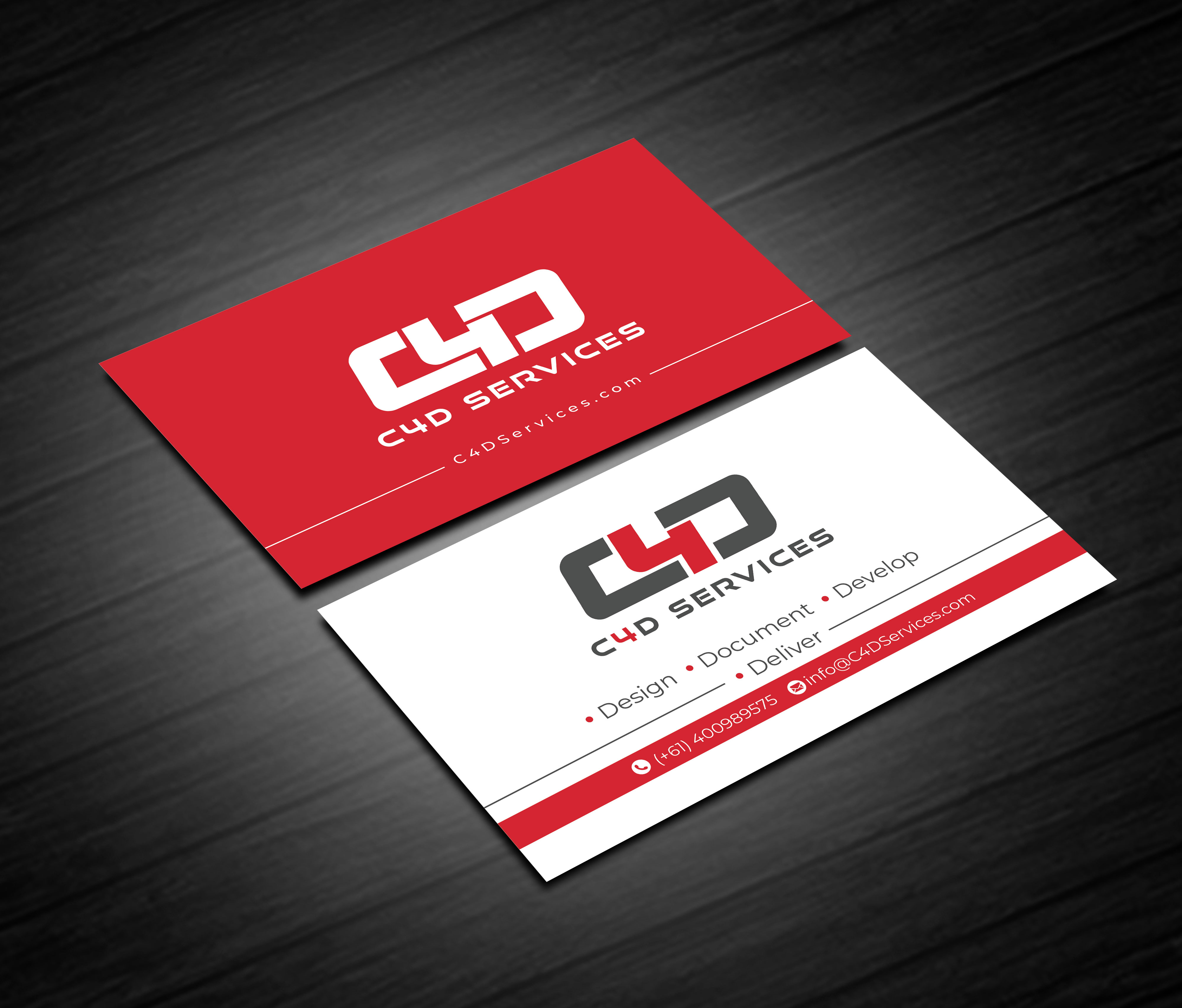 Business Card Design by artbitin for C4D Services | Design #29417191