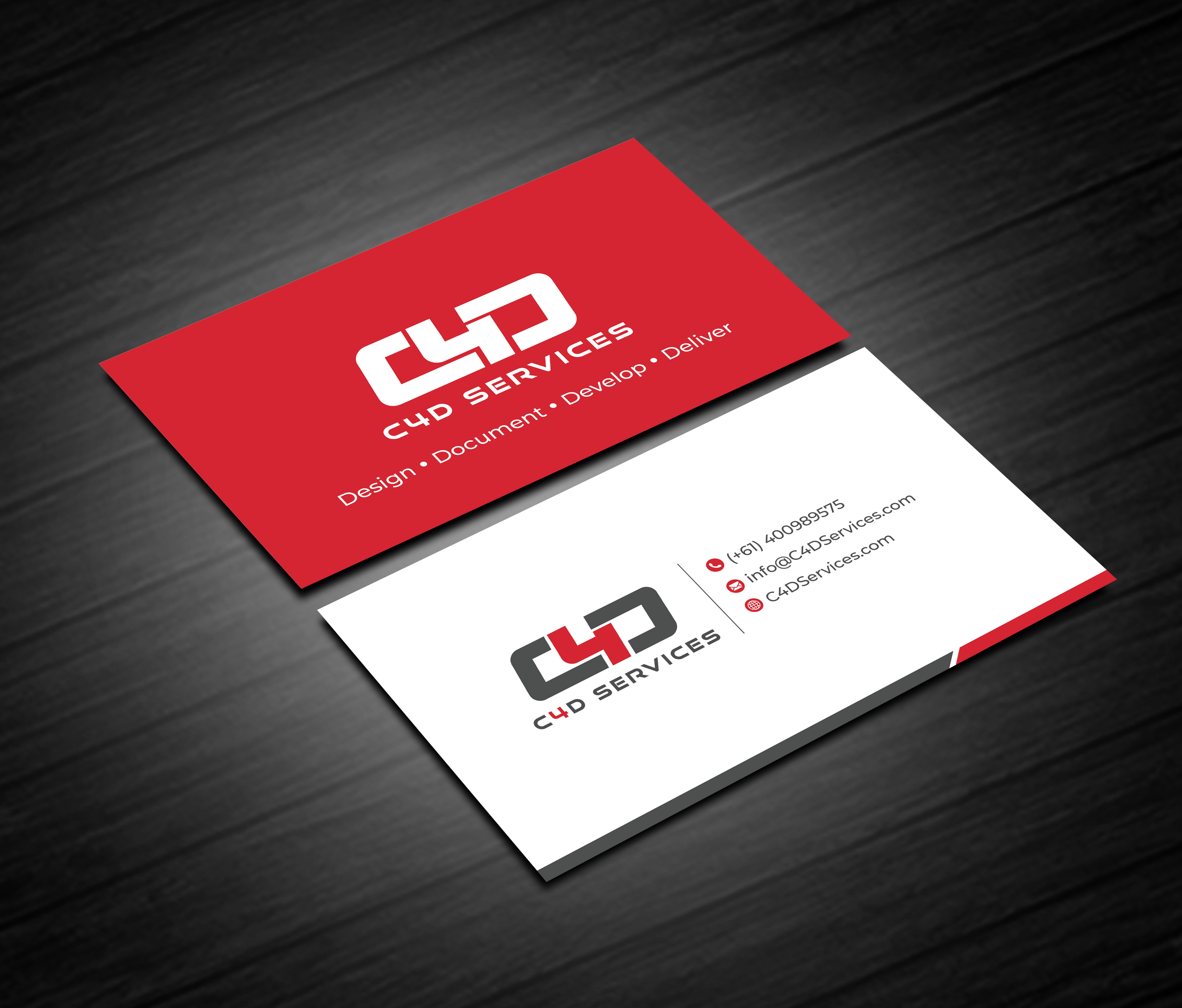 Business Card Design by artbitin for C4D Services | Design #29417194