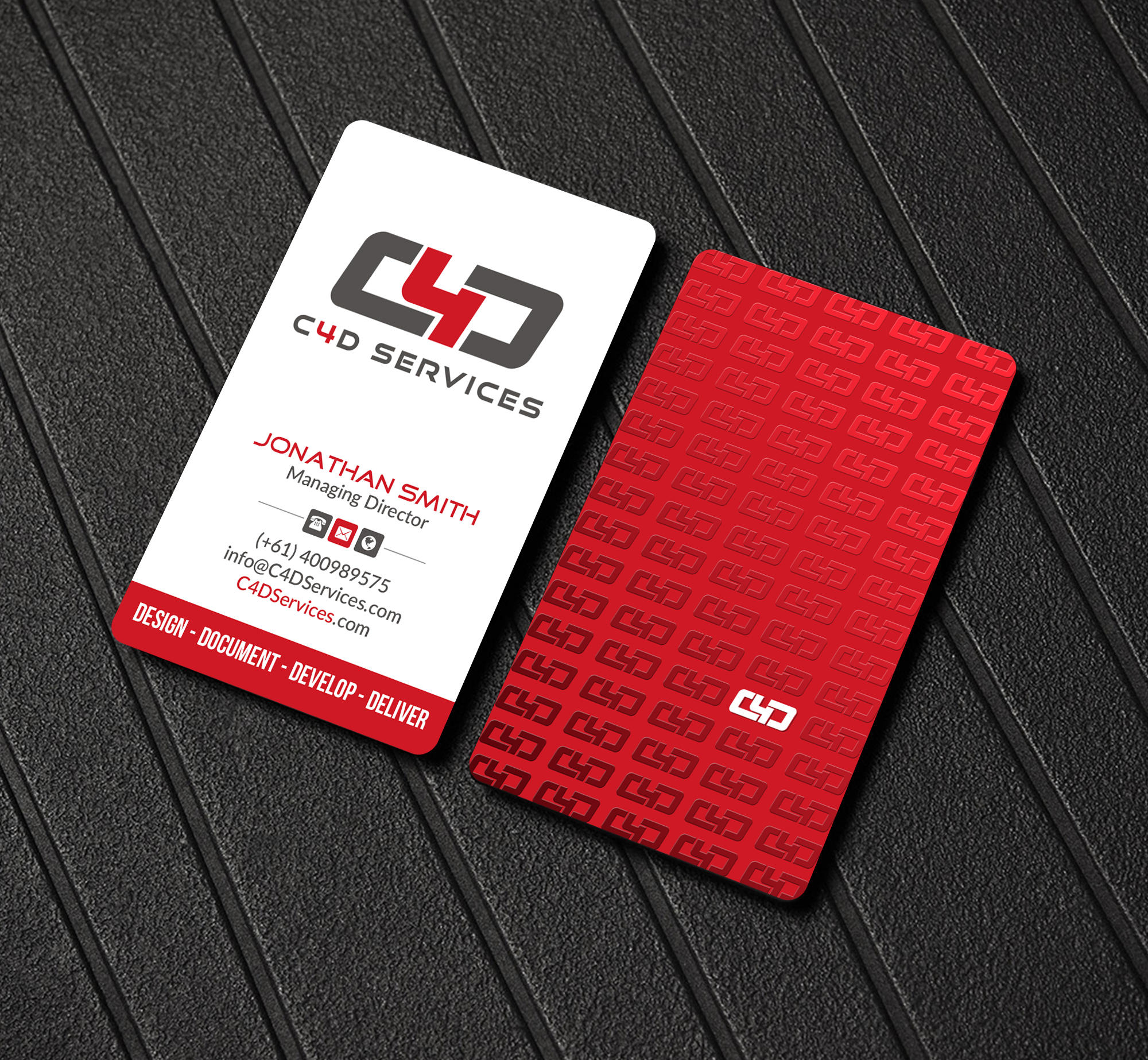 Business Card Design by Creations Box 2015 for C4D Services | Design #29420398