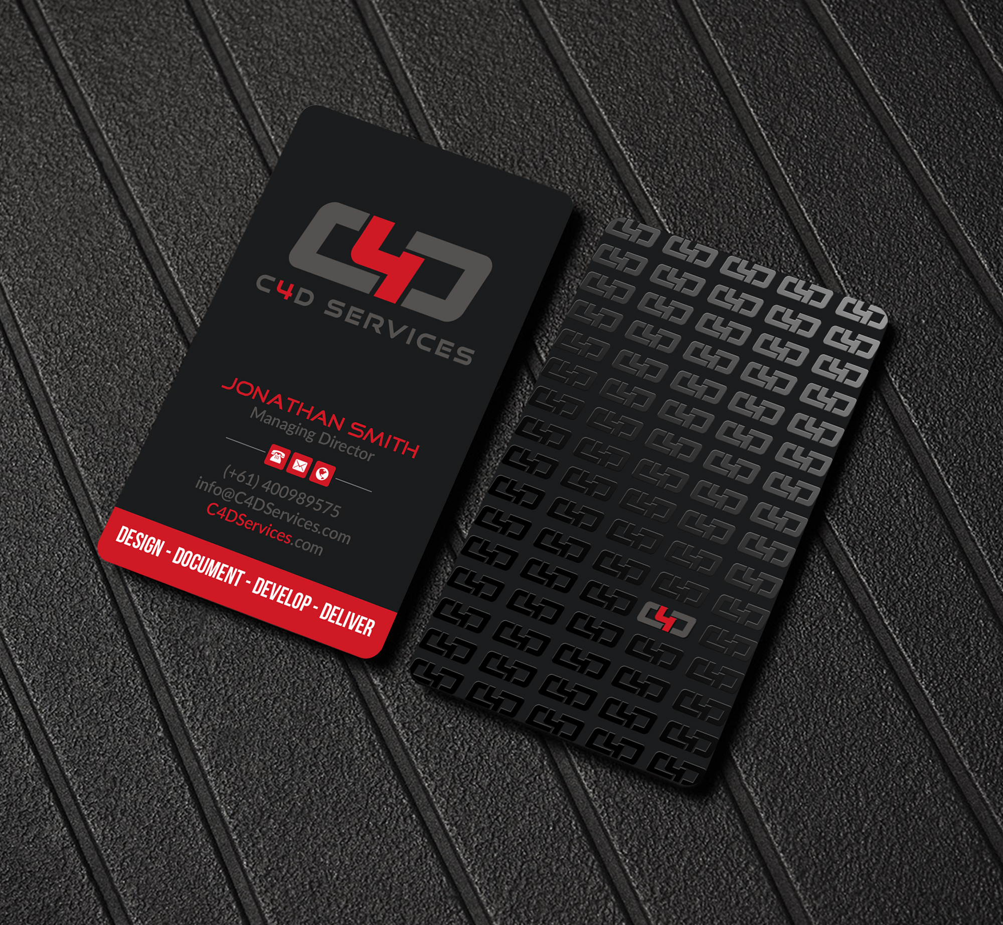Design de Carte de Visite par Creations Box 2015 pour C4D Services | Design #29420399