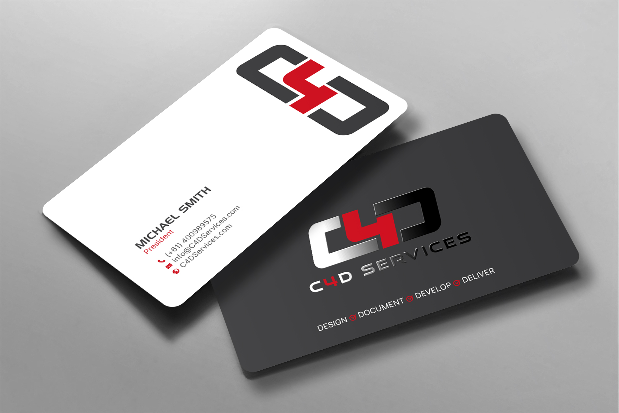 Design de Carte de Visite par chandrayaan.creative pour C4D Services | Design #29417924