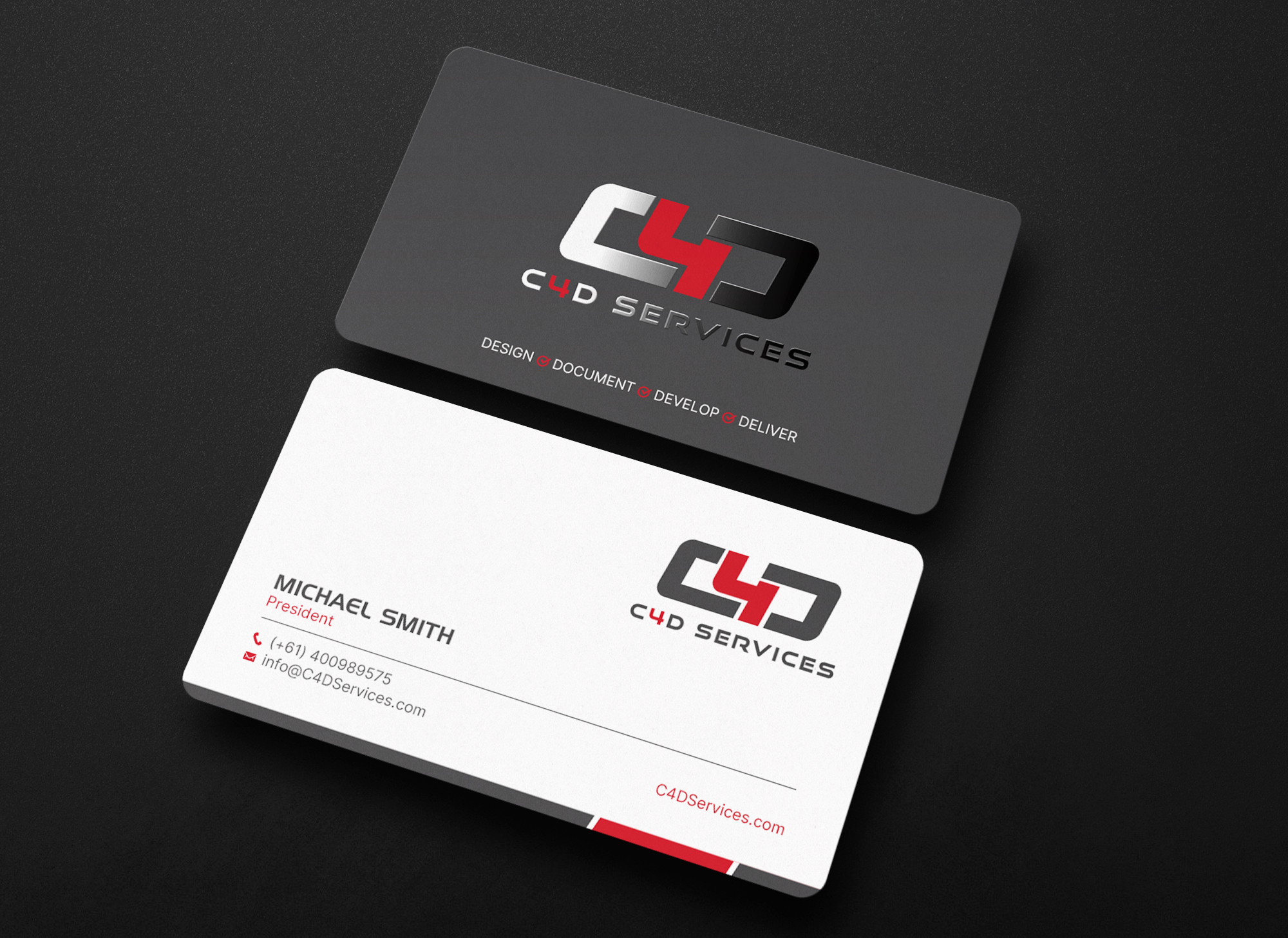 Design de Carte de Visite par chandrayaan.creative pour C4D Services | Design #29417928