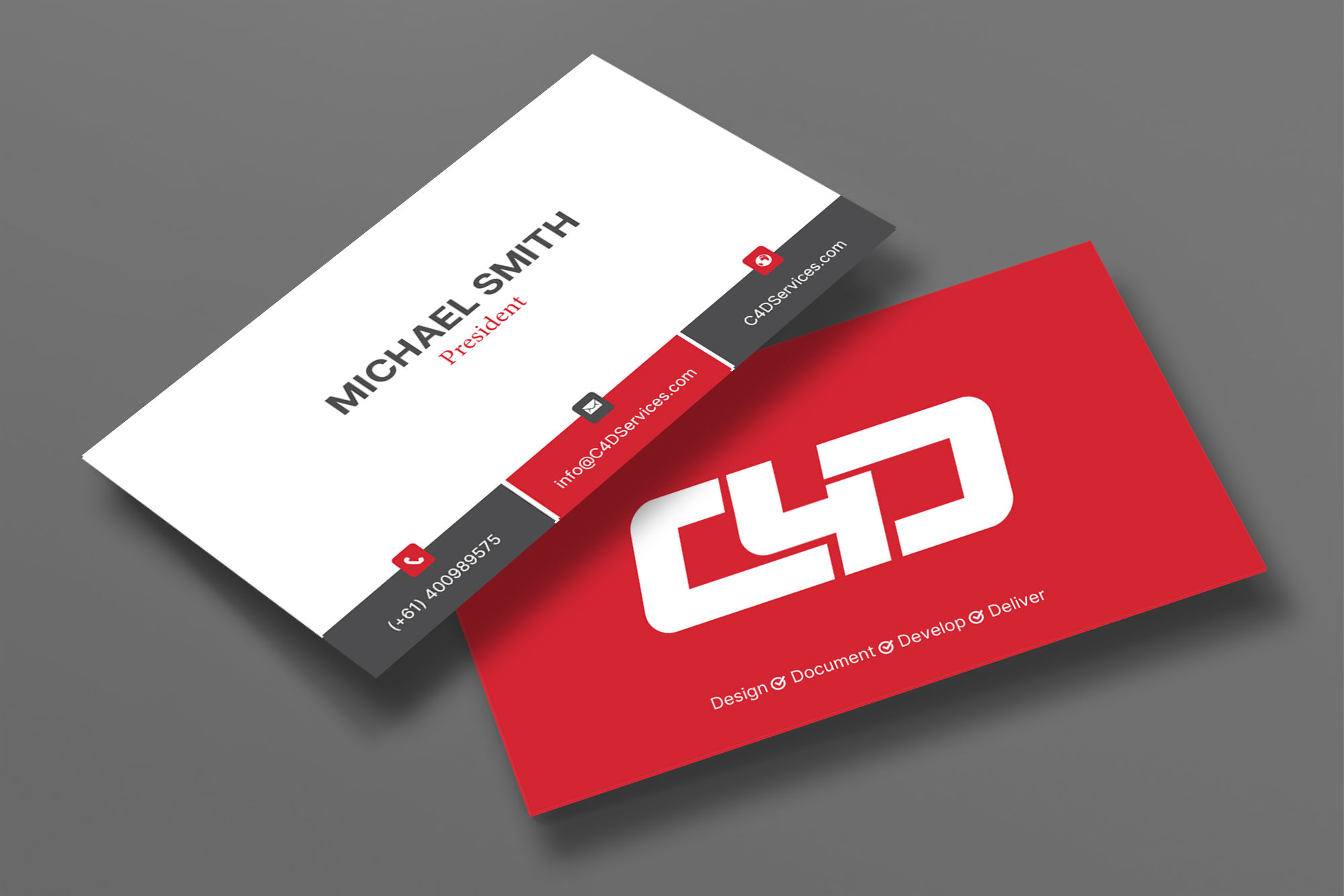 Visitenkarten-Design von chandrayaan.creative für C4D Services | Design #29418922