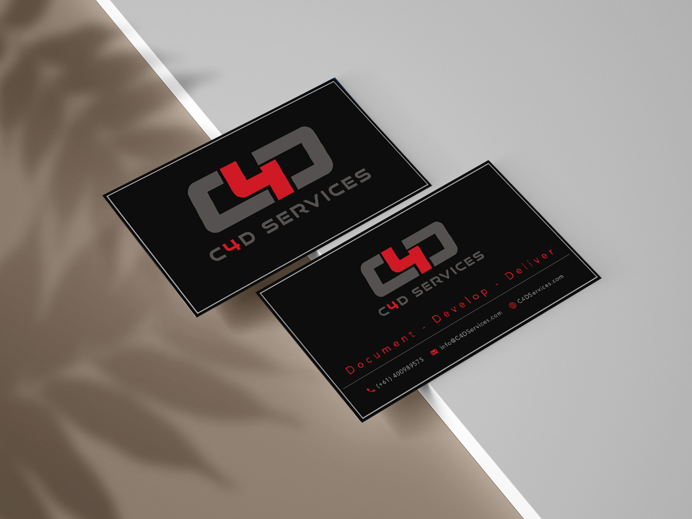 Design de Carte de Visite par Rajib Bhattacharya pour C4D Services | Design #29424634