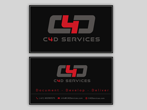 Business Card Design by Rajib Bhattacharya for C4D Services | Design: #29424642