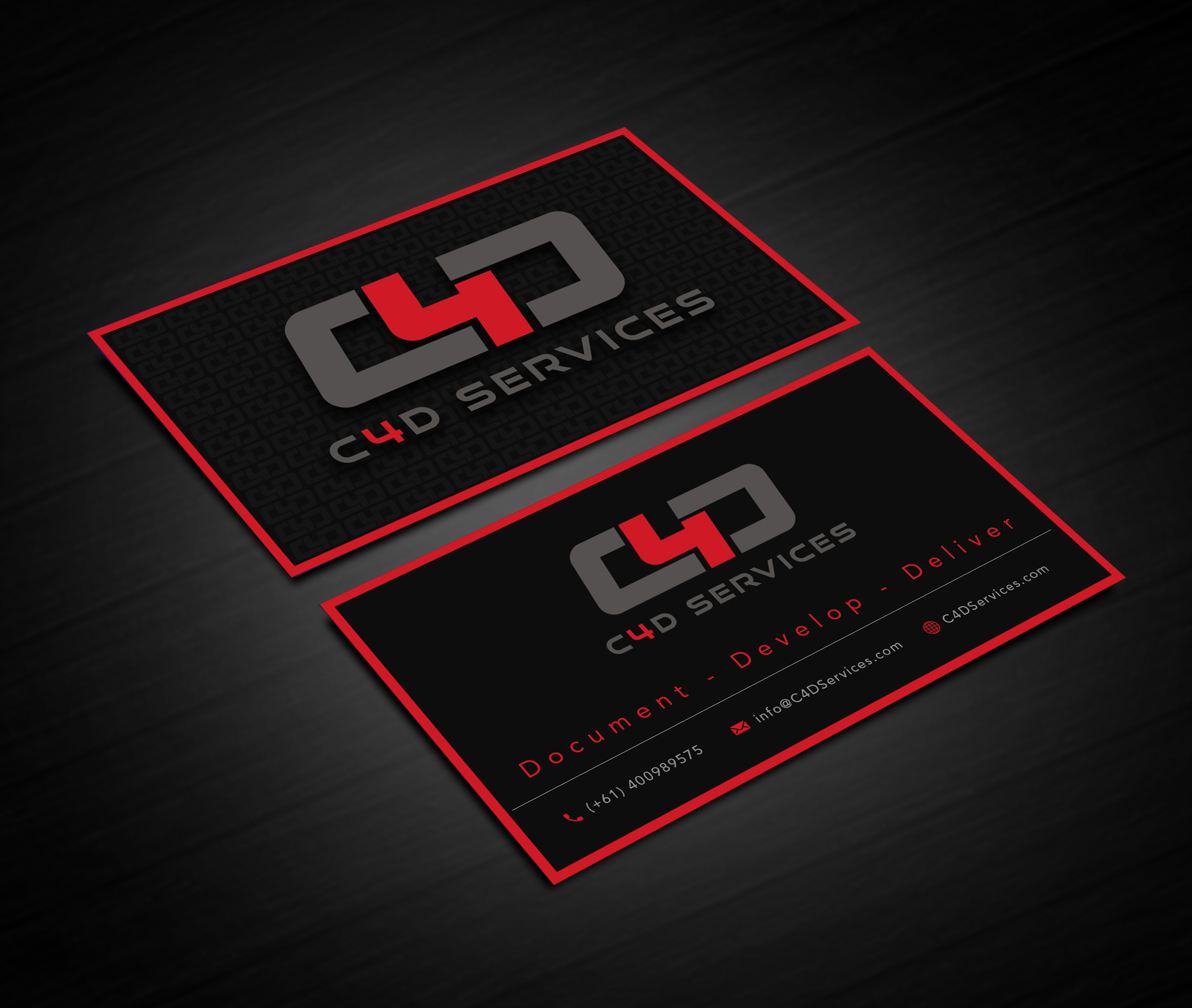 Business Card Design by Rajib Bhattacharya for C4D Services | Design #29427782