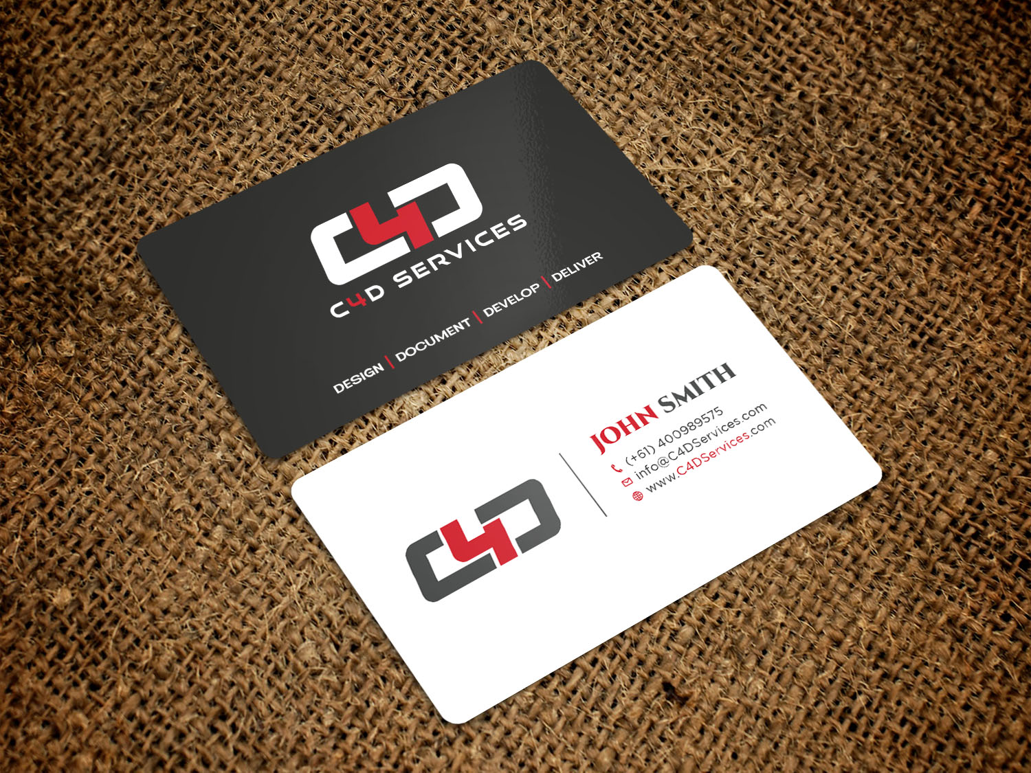 Business Card Design by Tripti Ranjan Gain for C4D Services | Design #29438451