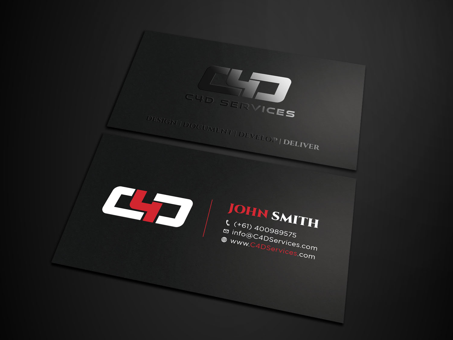 Business Card Design by Tripti Ranjan Gain for C4D Services | Design #29439220