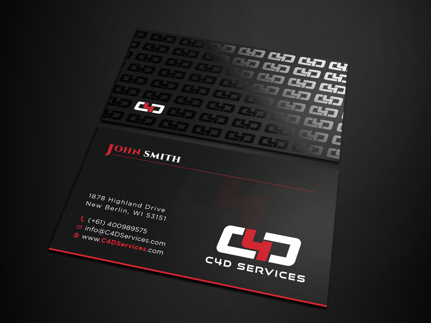 Business Card Design by Tripti Ranjan Gain for C4D Services | Design #29439229
