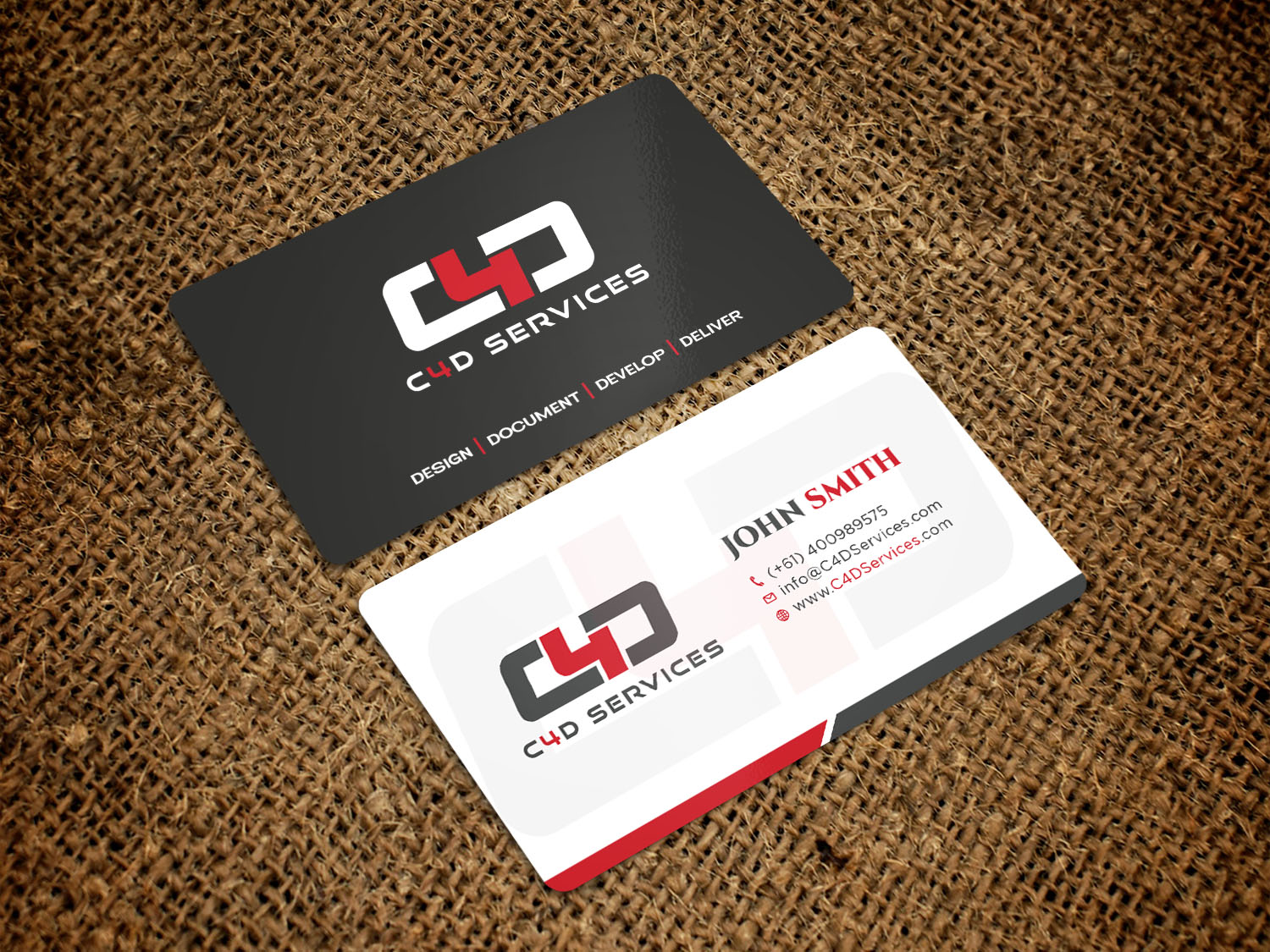 Business Card Design by Tripti Ranjan Gain for C4D Services | Design #29439231