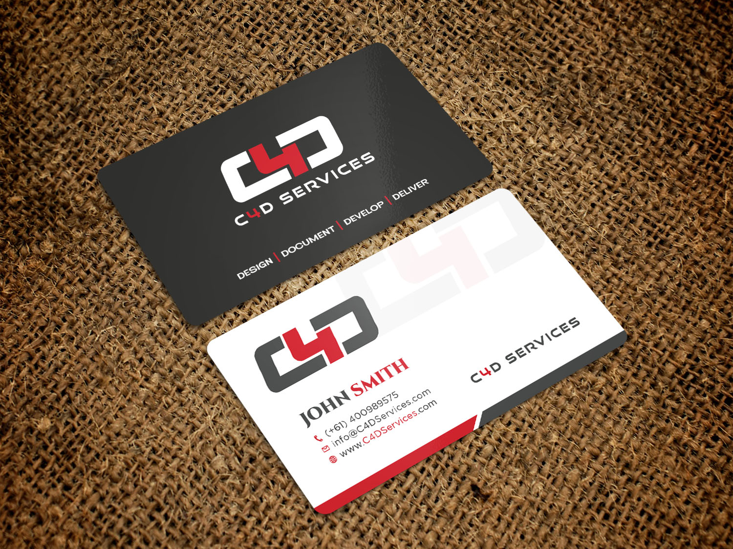 Business Card Design by Tripti Ranjan Gain for C4D Services | Design #29439234