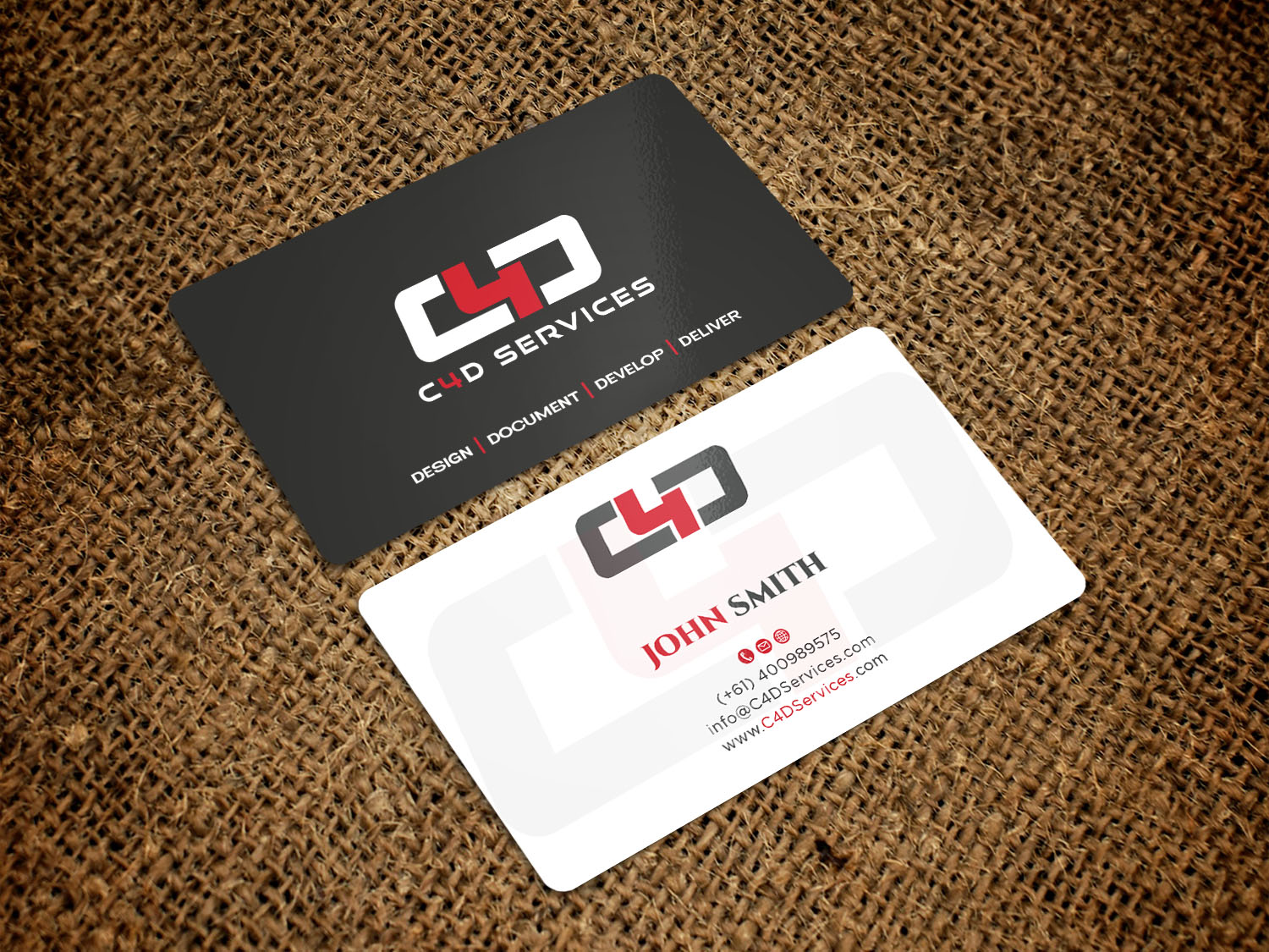Business Card Design by Tripti Ranjan Gain for C4D Services | Design #29439241