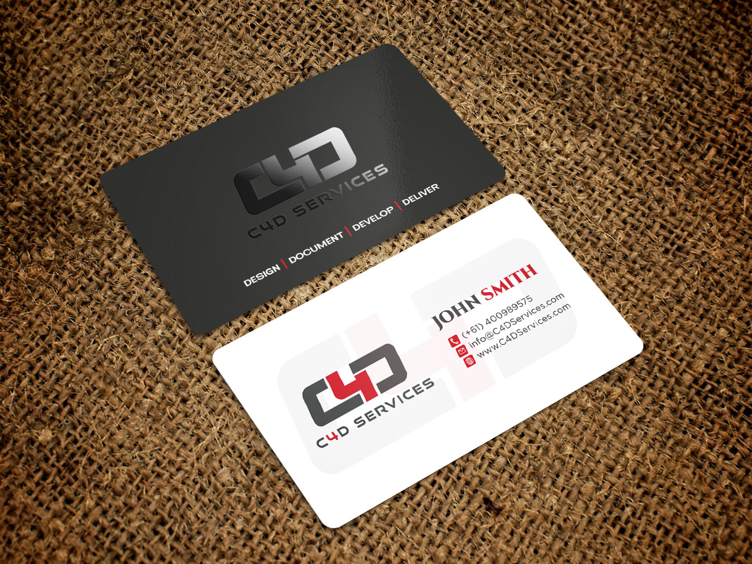 Business Card Design by Tripti Ranjan Gain for C4D Services | Design #29439247