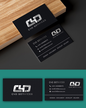 Business Card Design by CreativeFeather for C4D Services | Design: #29444903