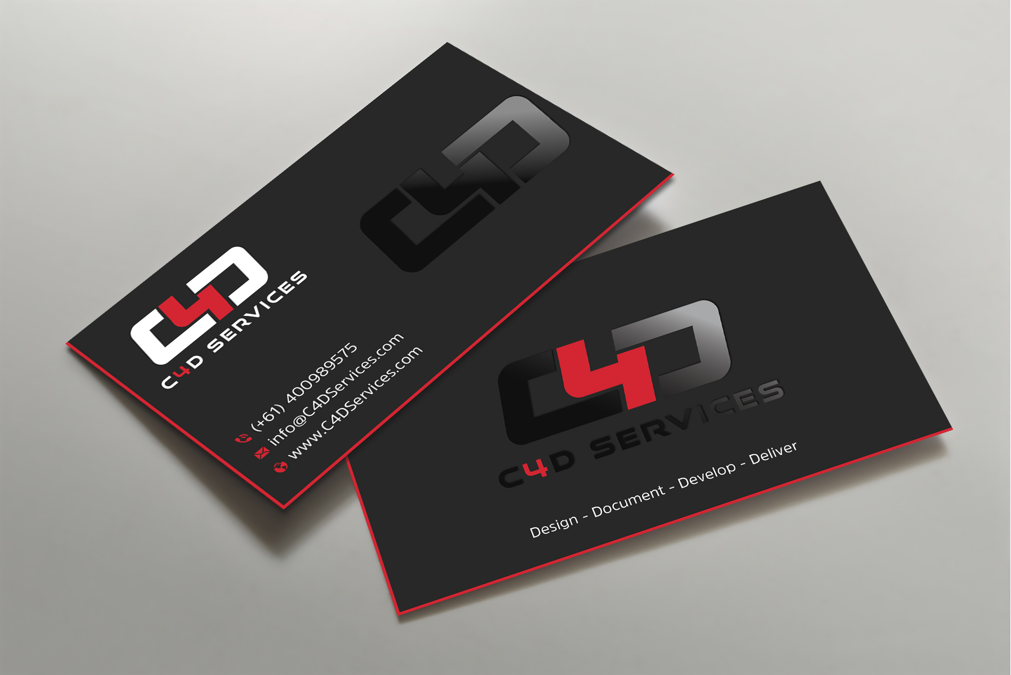 Business Card Design by Uttom 2 for C4D Services | Design #29416330
