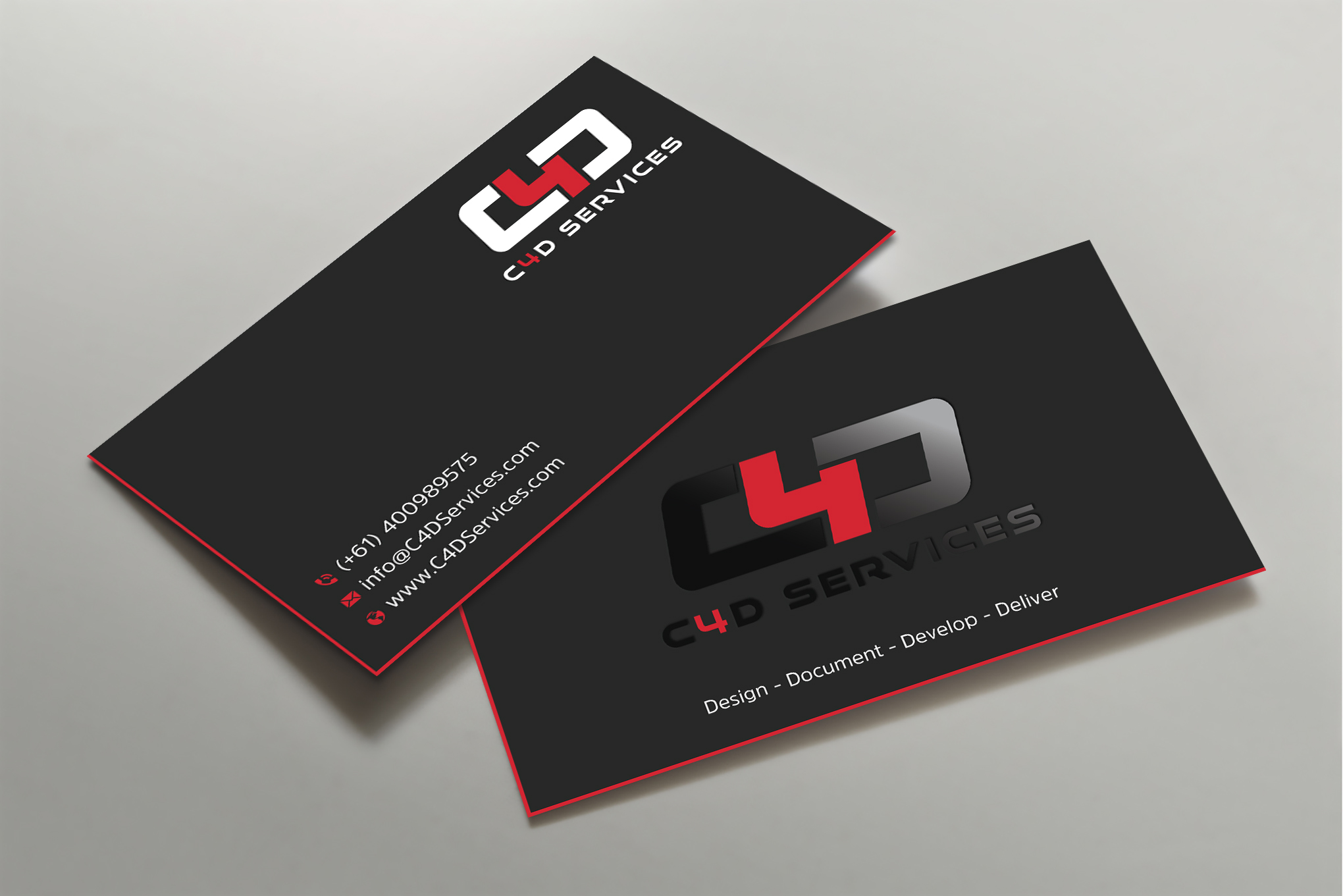 Business Card Design by Uttom 2 for C4D Services | Design #29416332