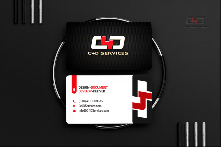 Business Card Design by Graphic Guy for C4D Services | Design #29418710