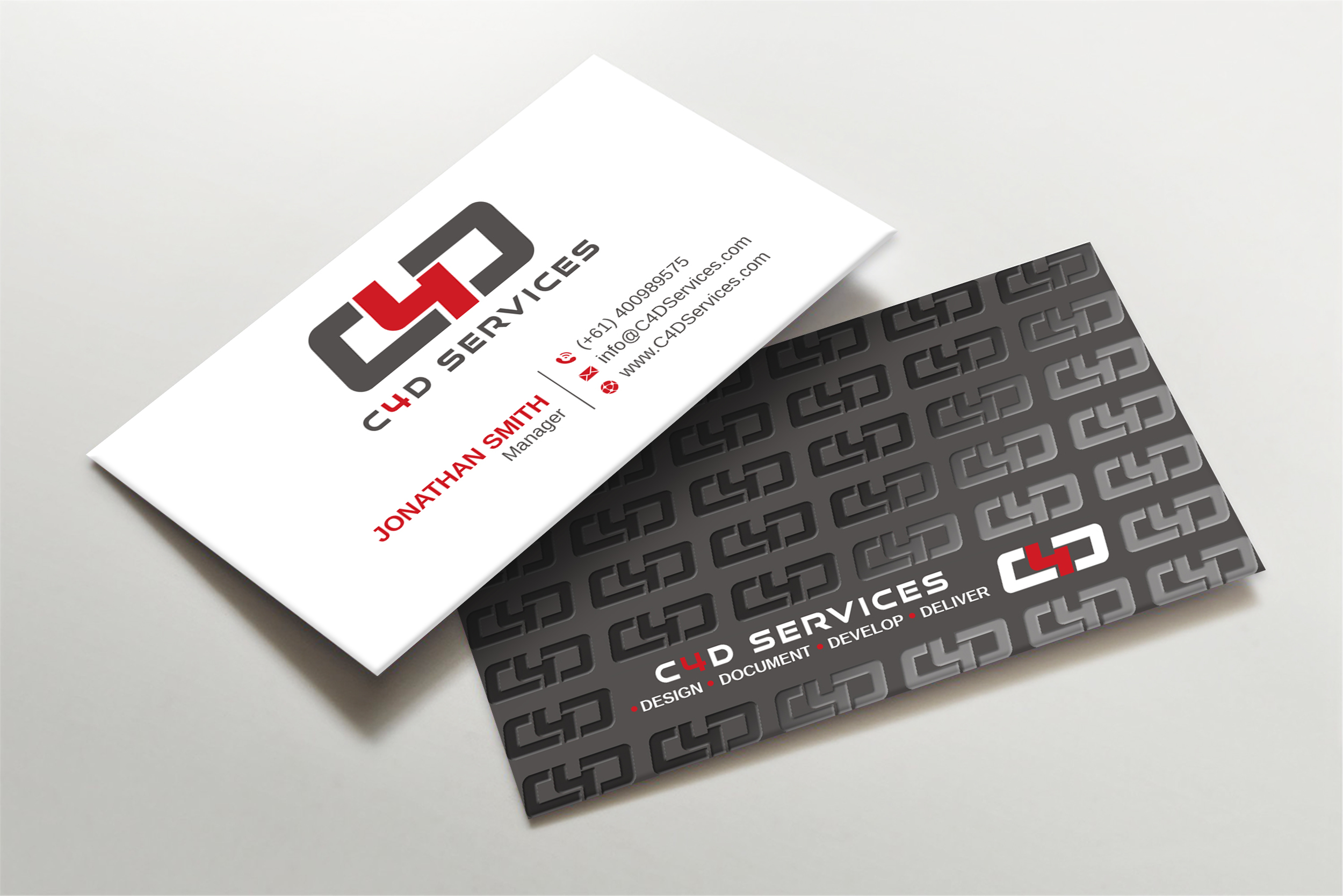 Business Card Design by Imagine design000 for C4D Services | Design #29416124