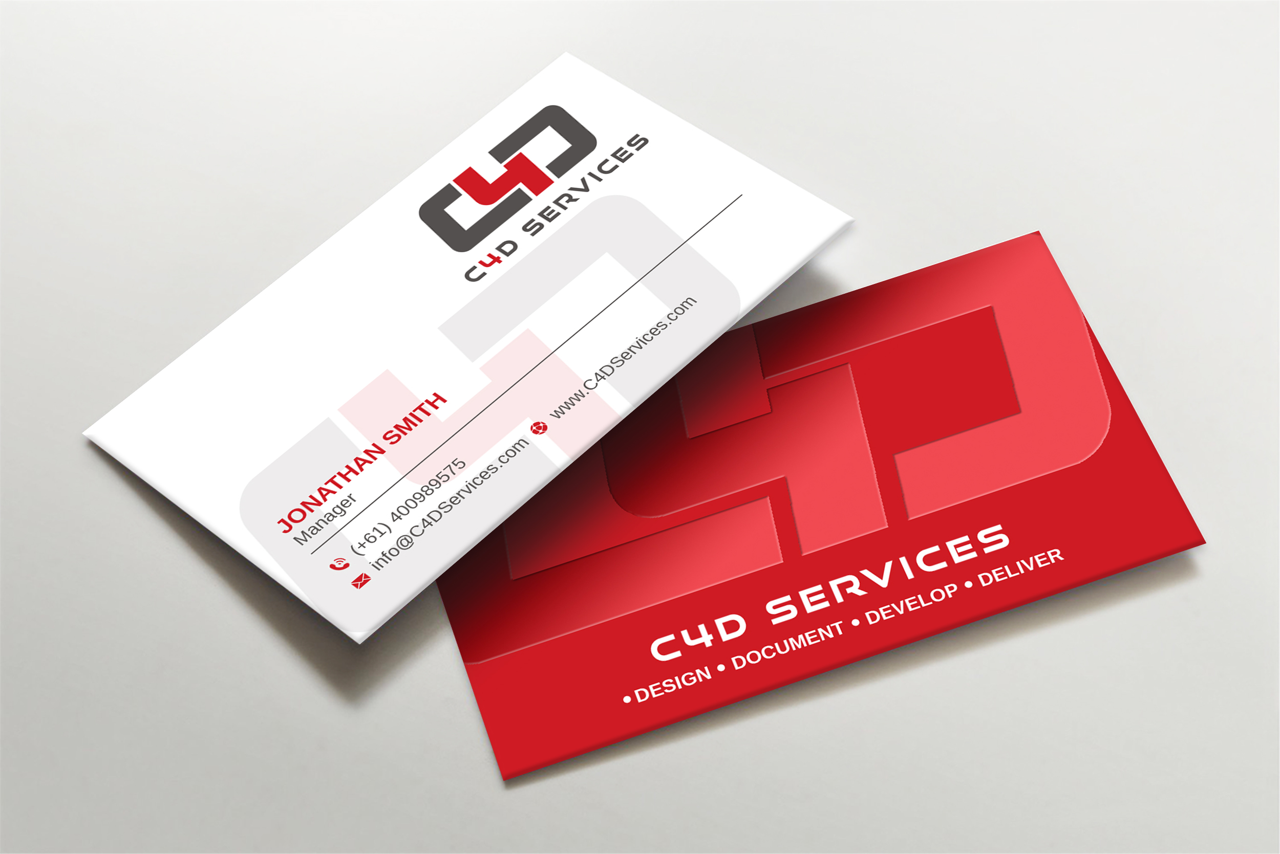 Business Card Design by Imagine design000 for C4D Services | Design #29416135
