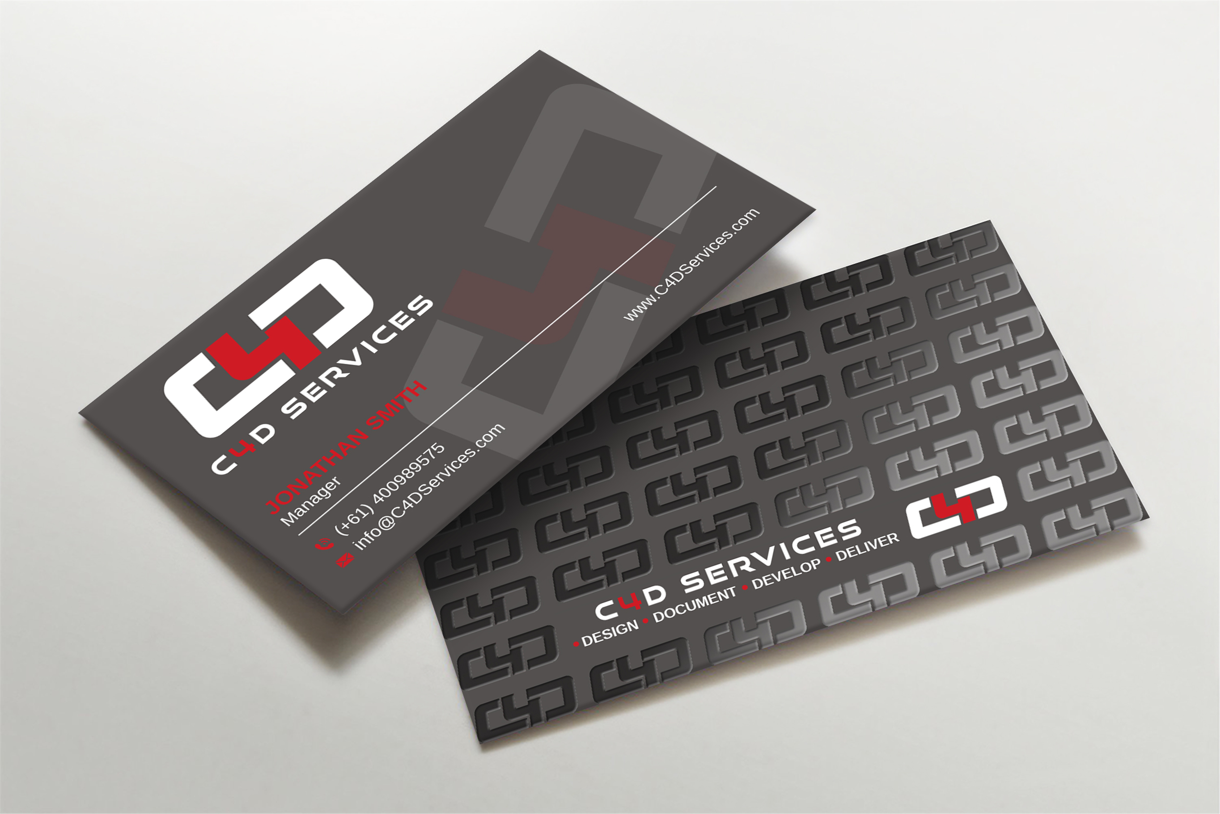 Business Card Design by Imagine design000 for C4D Services | Design #29416140