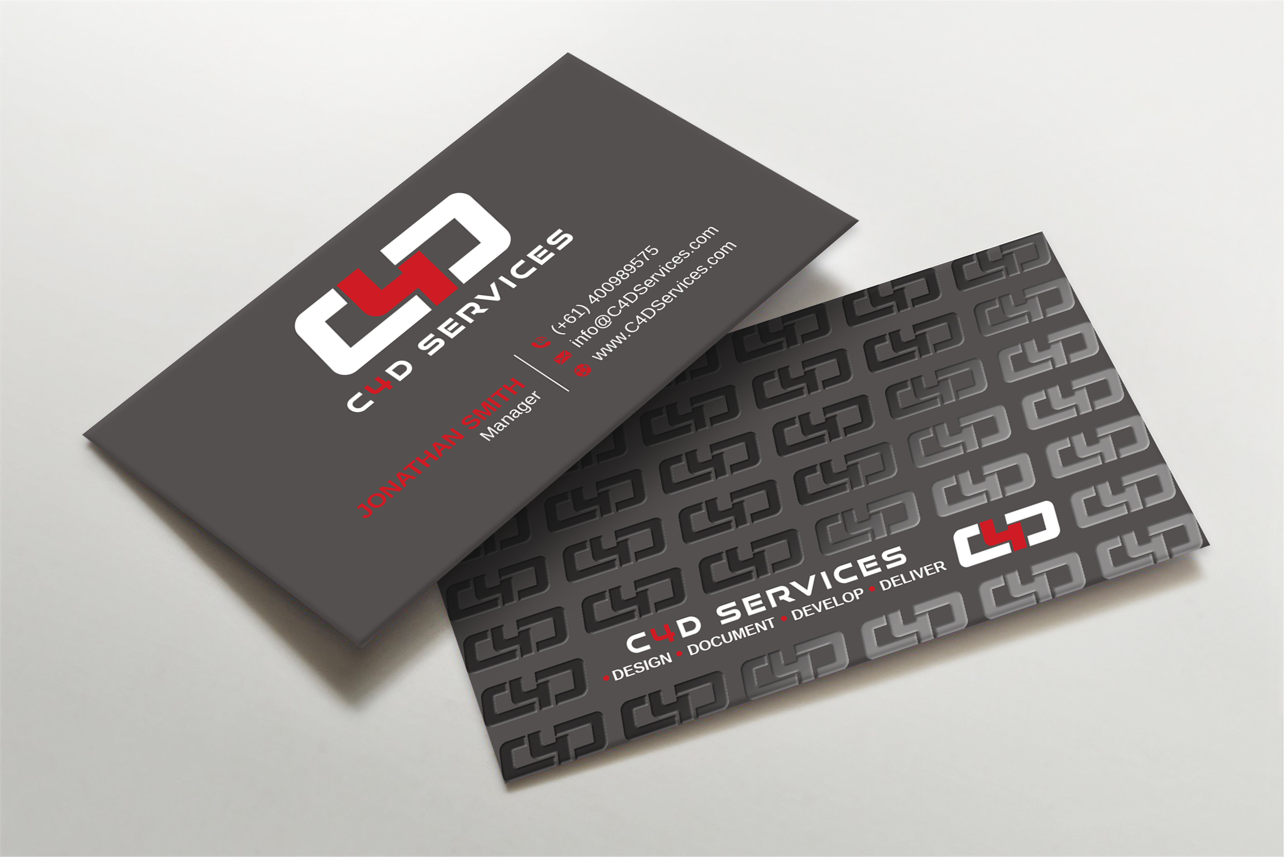 Business Card Design by Imagine design000 for C4D Services | Design #29416141