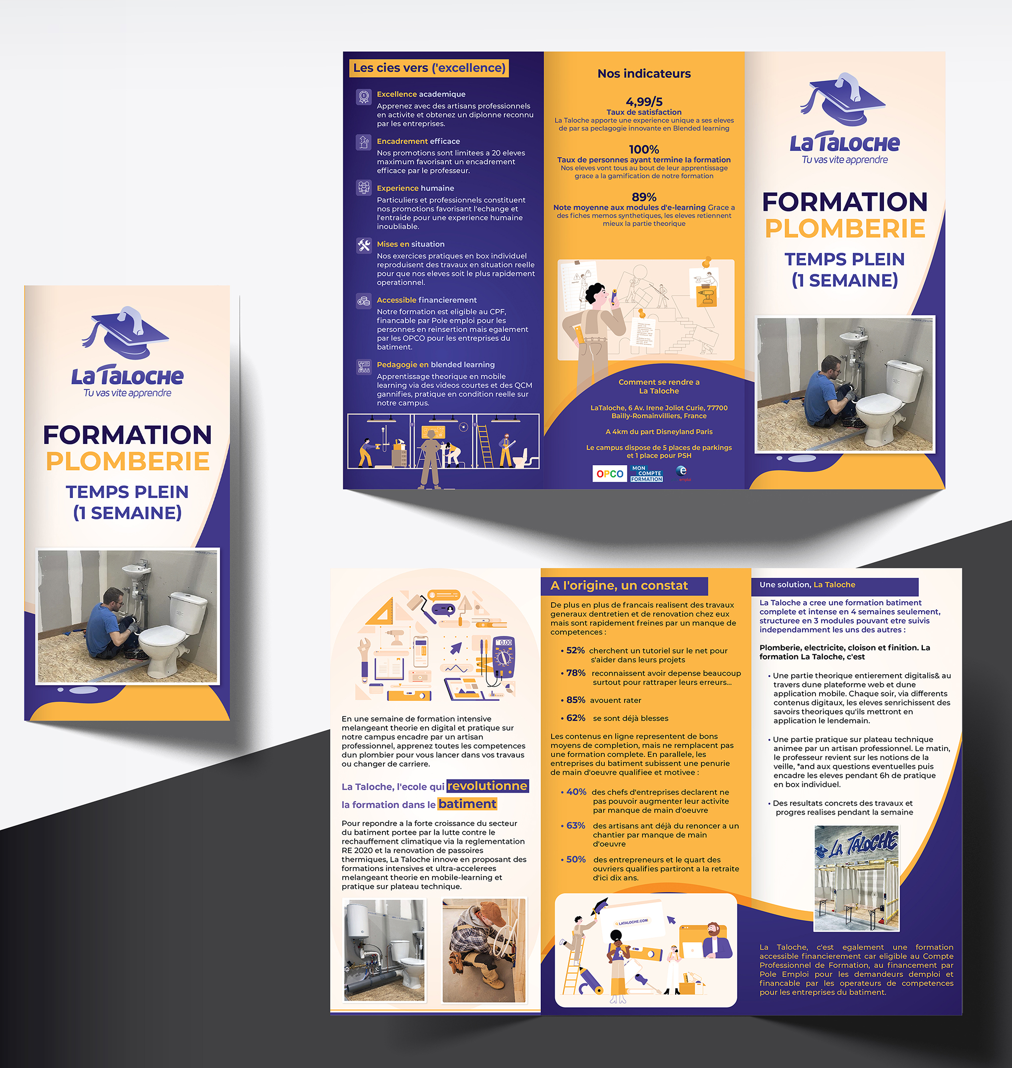 Brochure Design by creativemood438 for La Taloche | Design #29441368